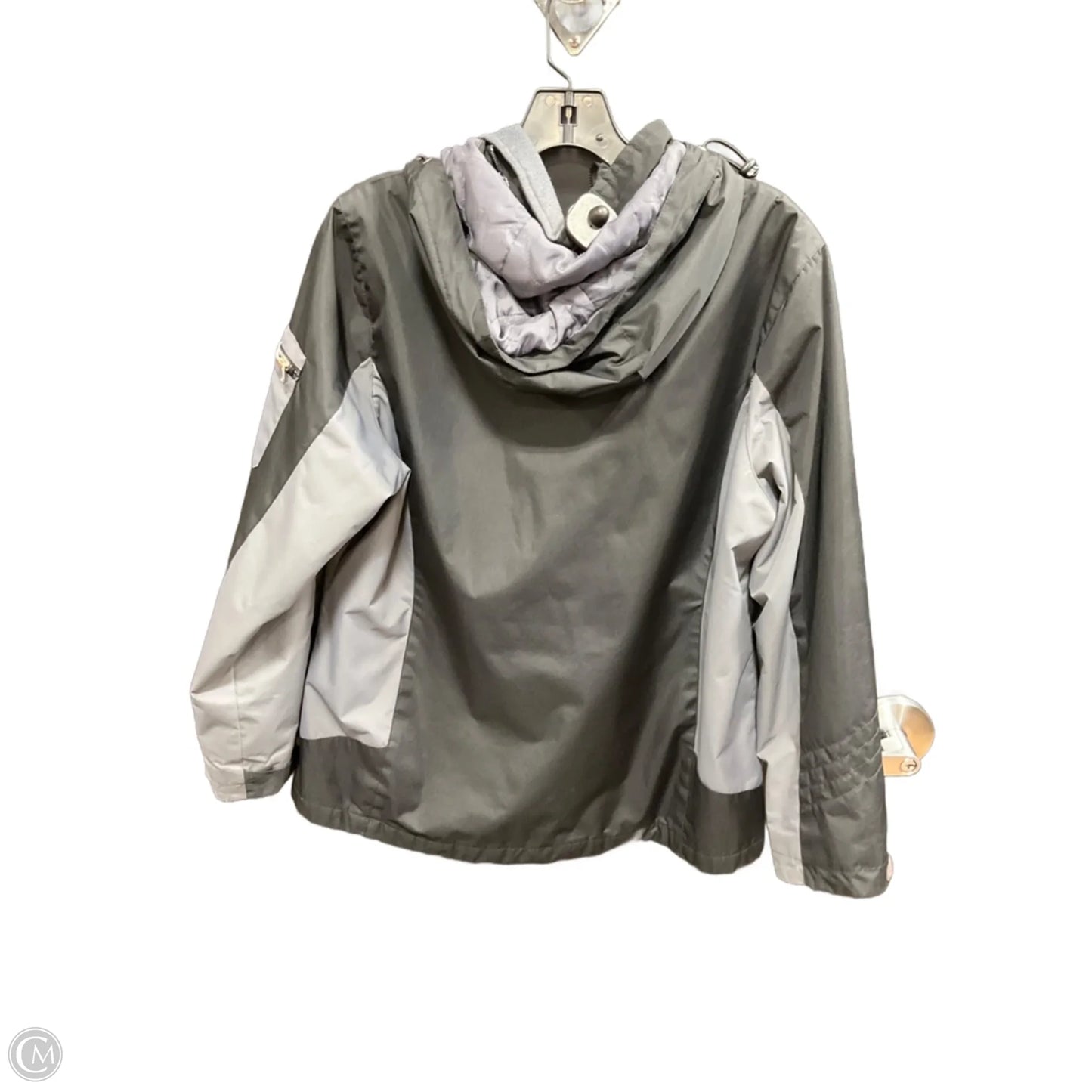 Jacket Puffer & Quilted By Free Country In Black & Grey, Size: Lp