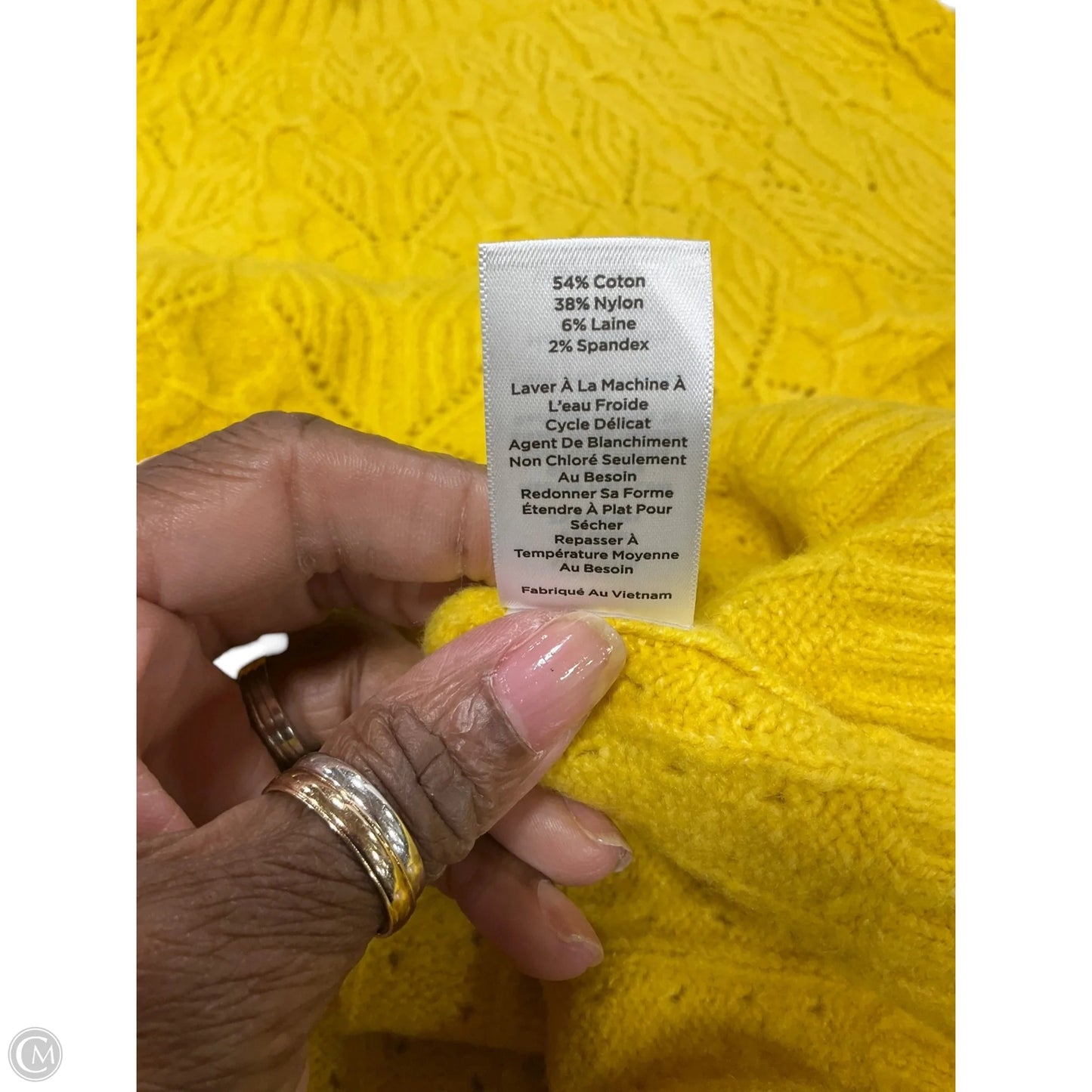 Sweater By Talbots In Yellow, Size: S