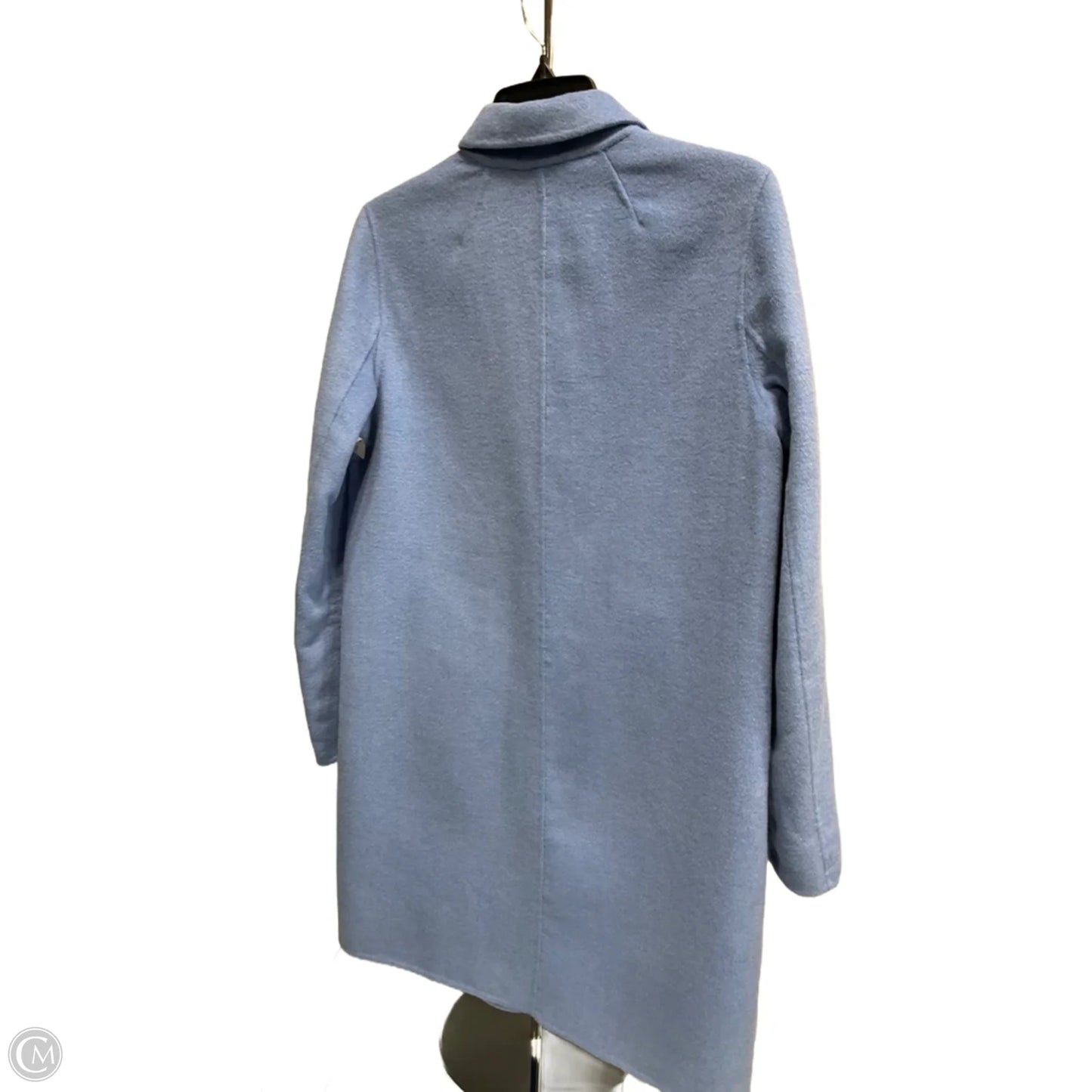 Coat Trench Coat By Banana Republic In Blue, Size: Xs