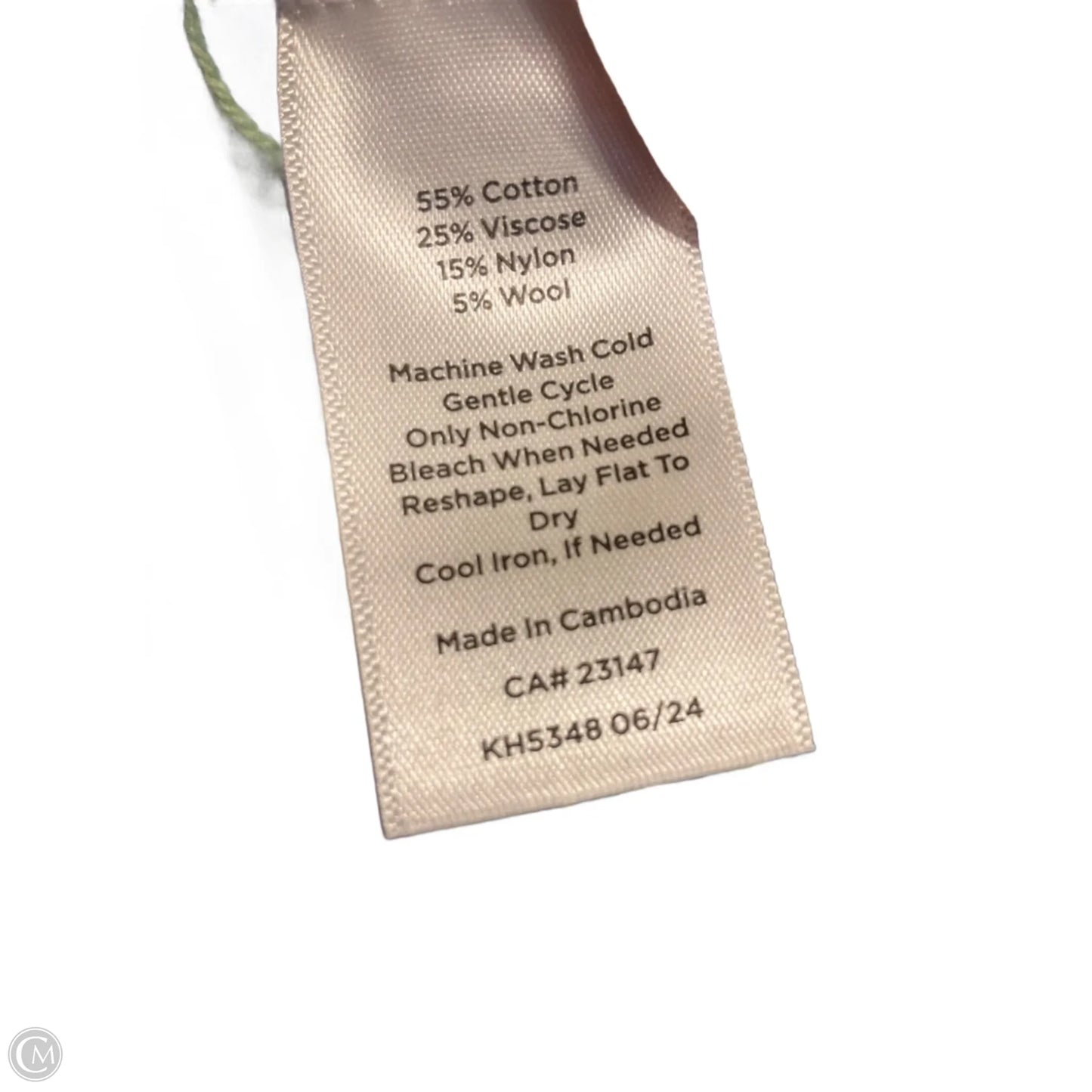 Sweater By Talbots In Blue & Green, Size: S