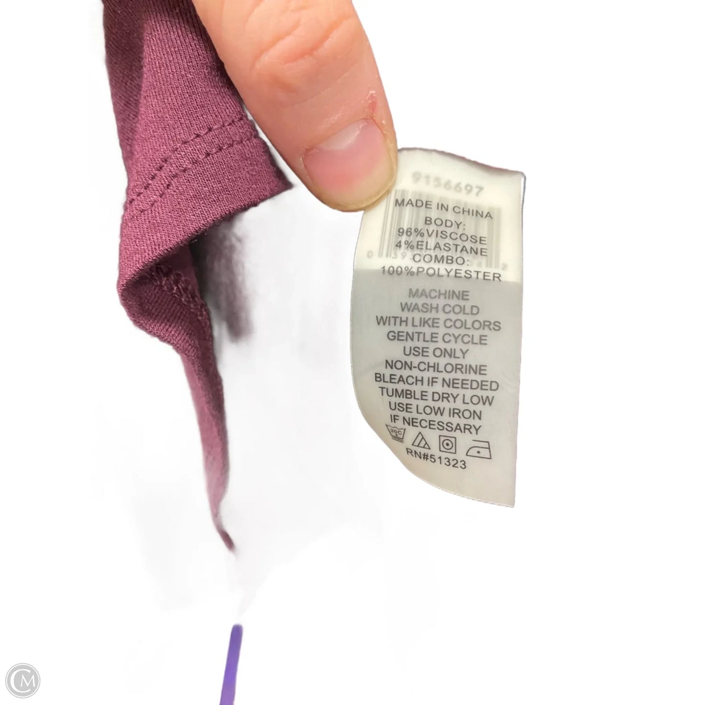 Top Long Sleeve By Vince Camuto In Purple, Size: M