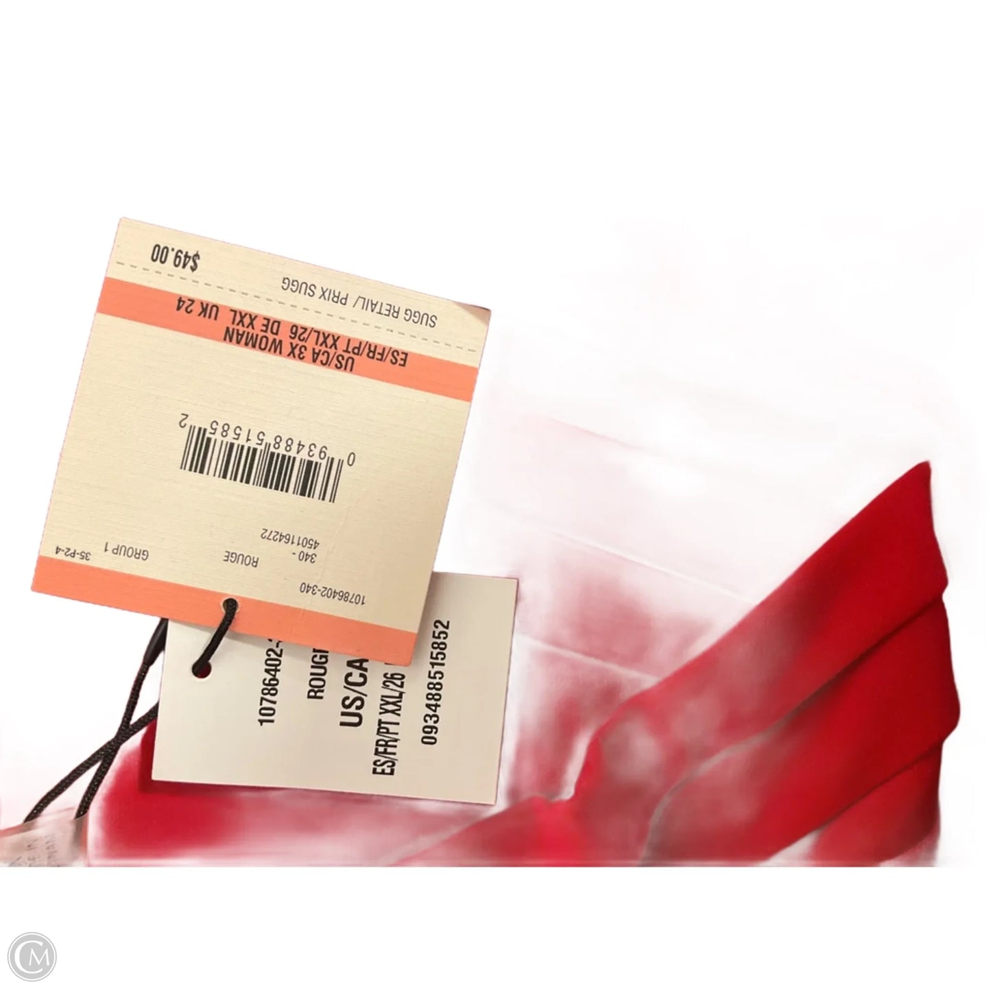 Top Sleeveless By Anne Klein In Red, Size: 3x