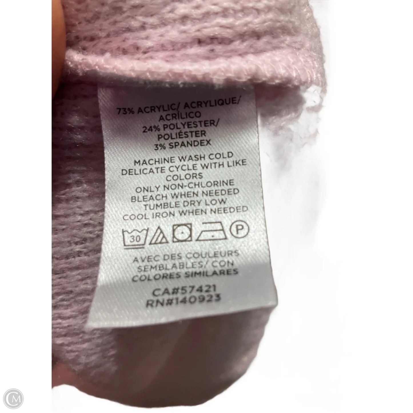 Top Long Sleeve By Loft In Pink, Size: M