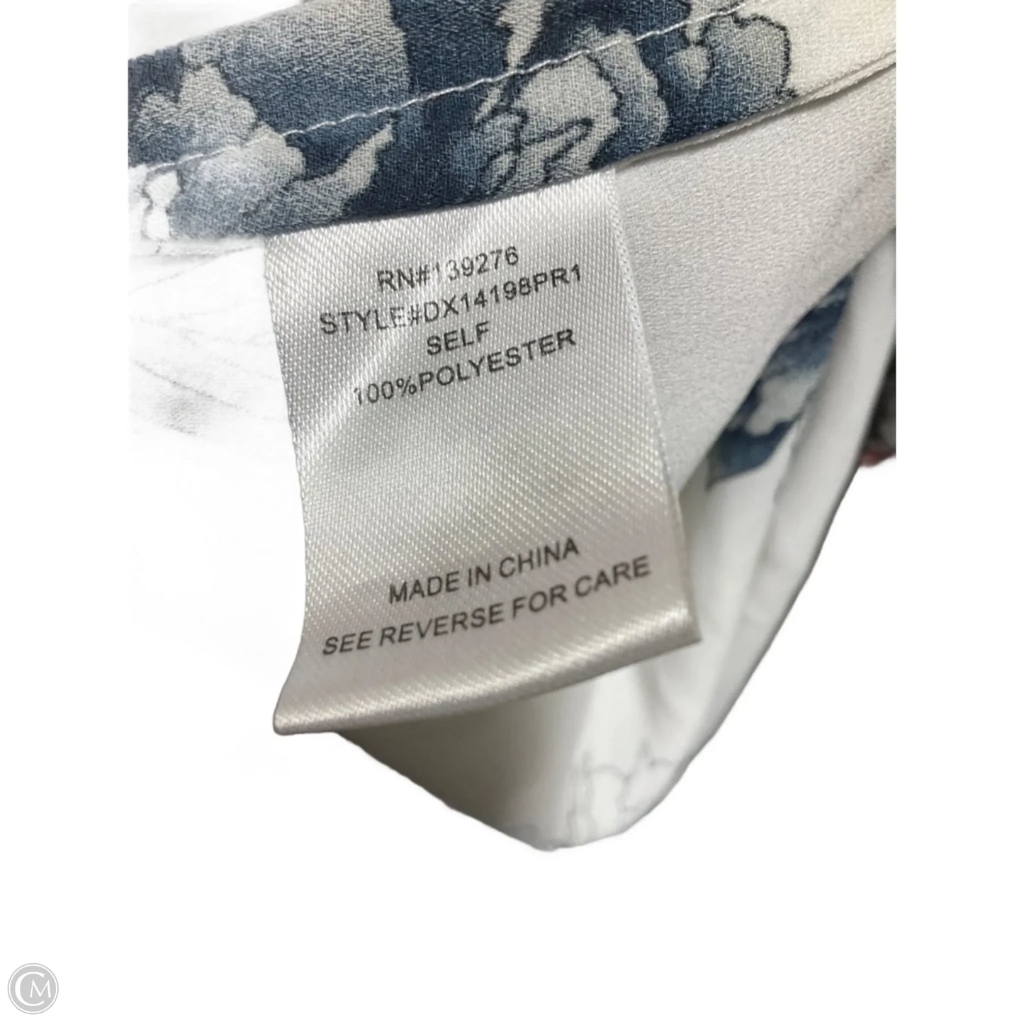 Top 3/4 Sleeve By Daniel Rainn In Floral Print, Size: 1x