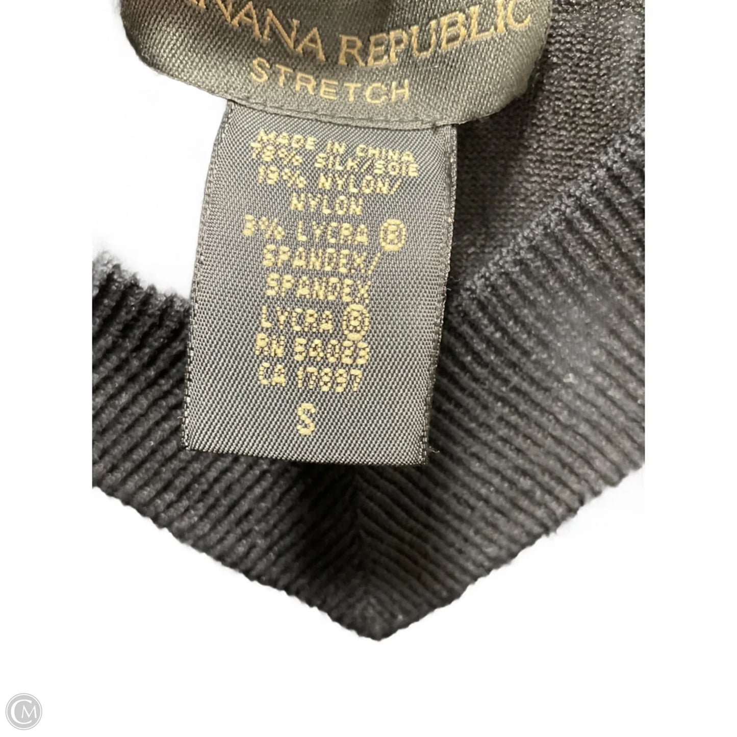 Top Long Sleeve Basic By Banana Republic In Black, Size: S