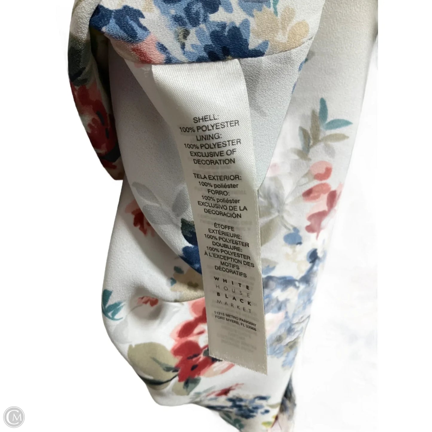Top Sleeveless By White House Black Market In Floral Print, Size: S