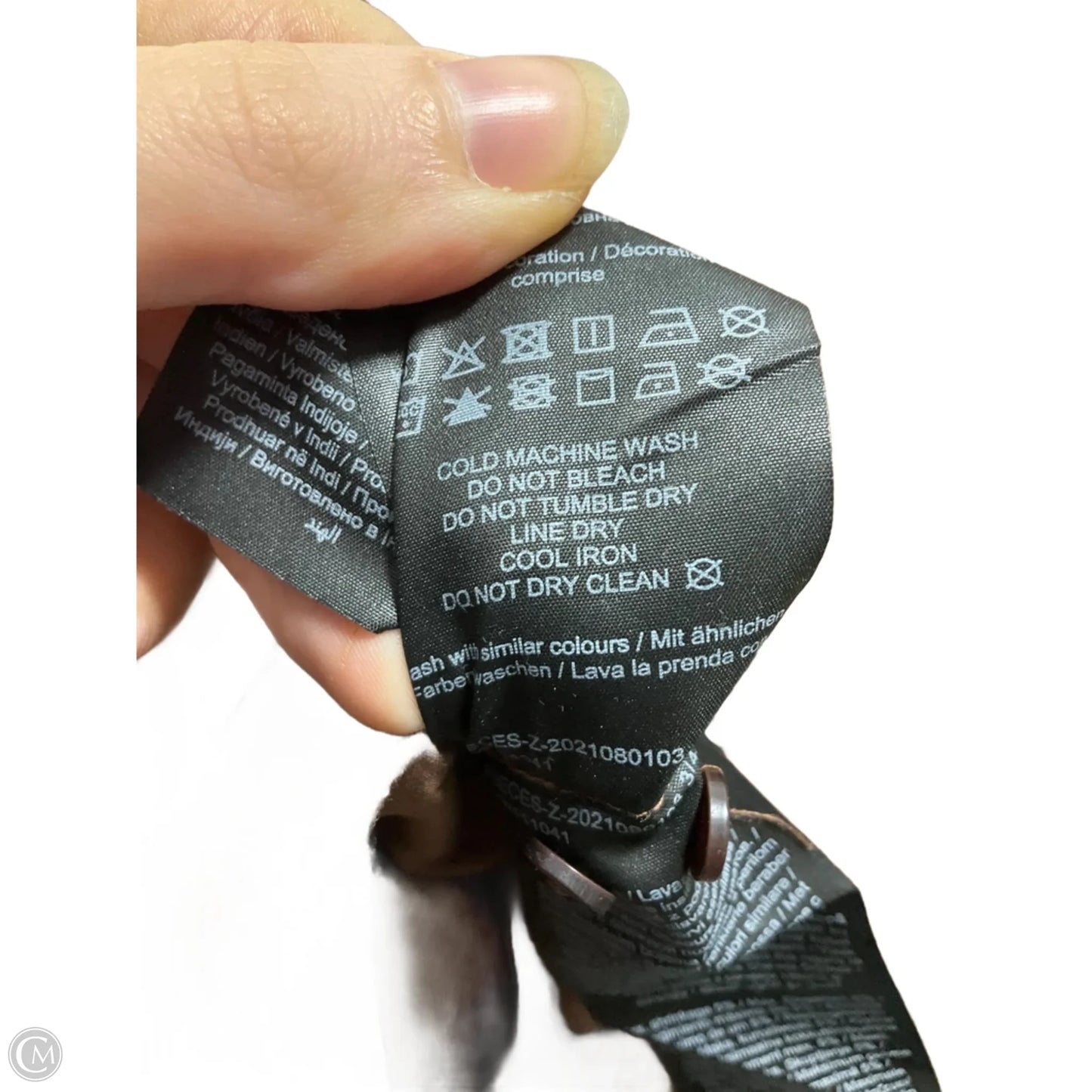 Blouse Long Sleeve By Cmb In Brown, Size: S