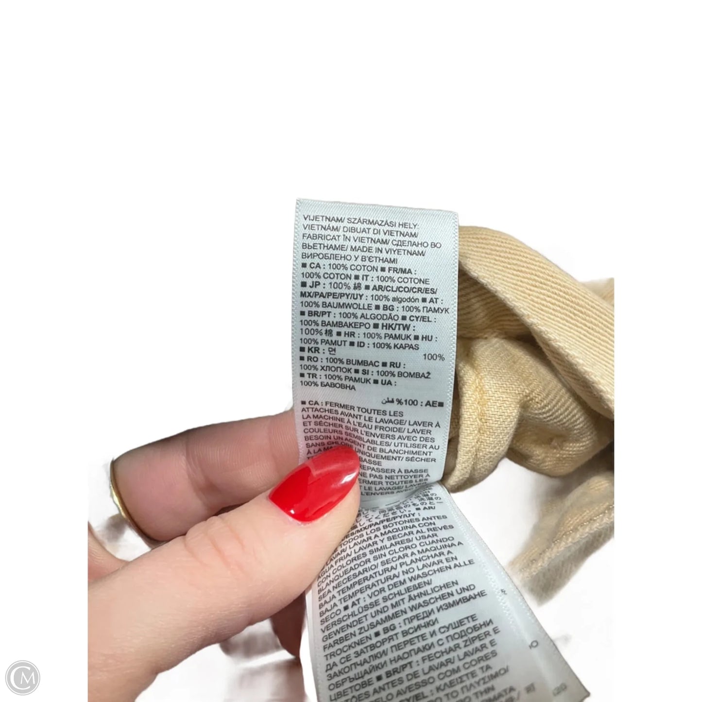 Jacket Denim By Gap In Yellow Denim, Size: Xs