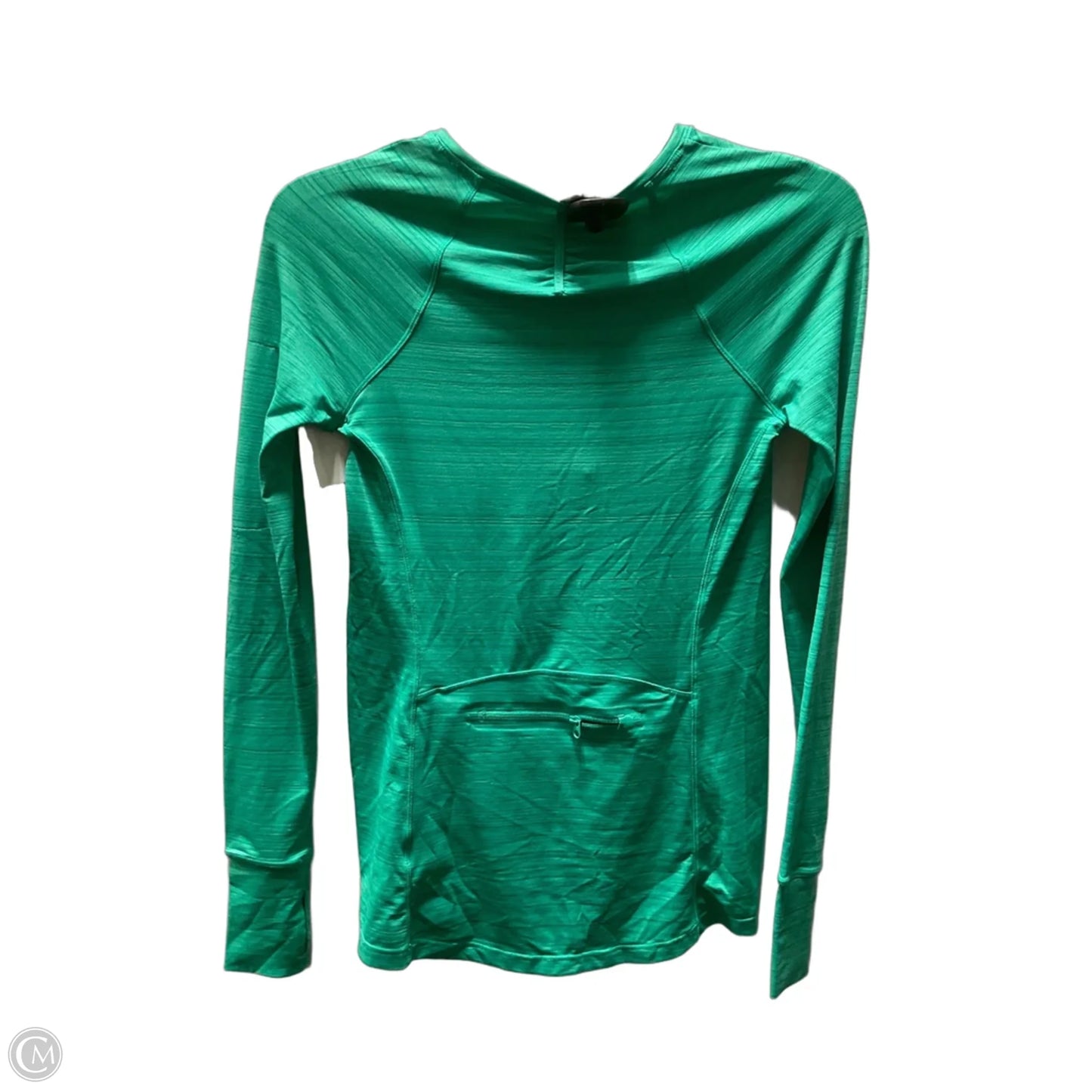 Athletic Top Long Sleeve Crewneck By Athleta In Green, Size: Xs