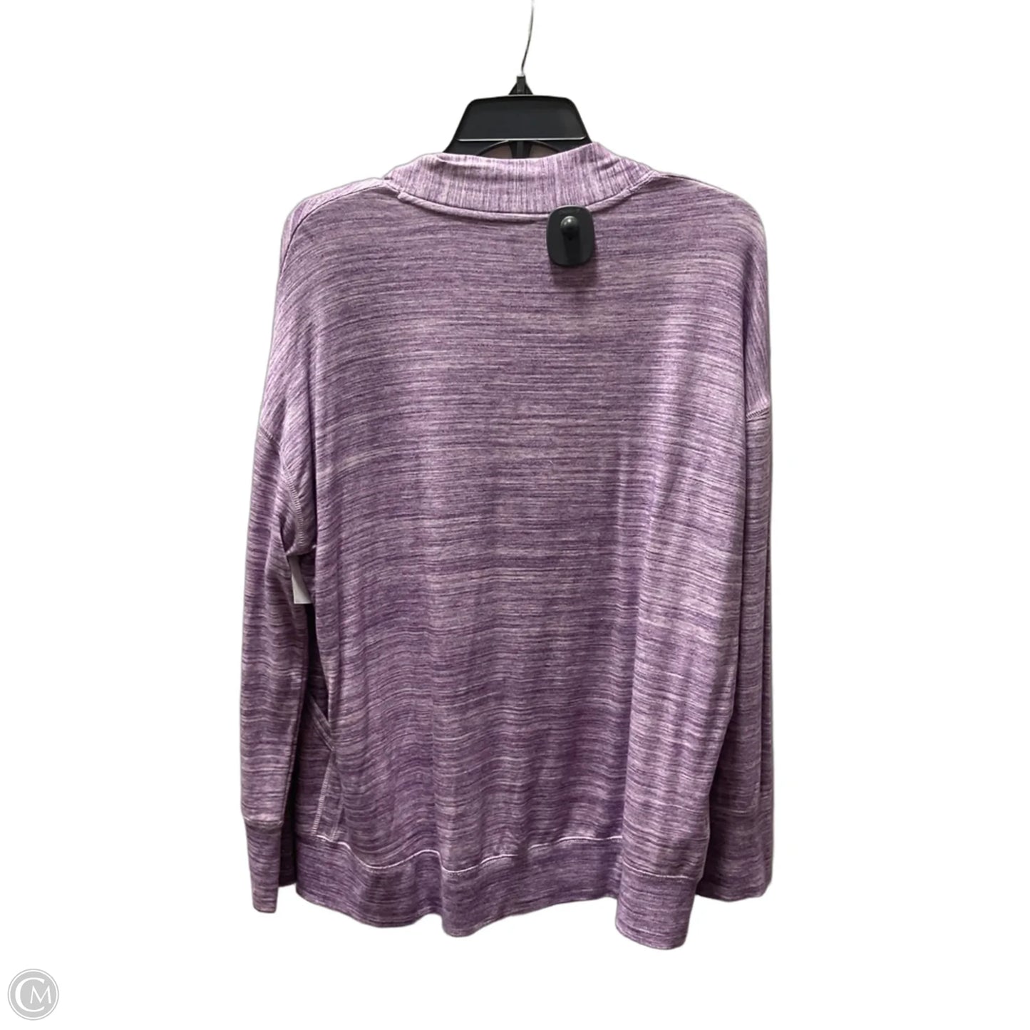 Athletic Top Long Sleeve Crewneck By Eddie Bauer In Purple, Size: S