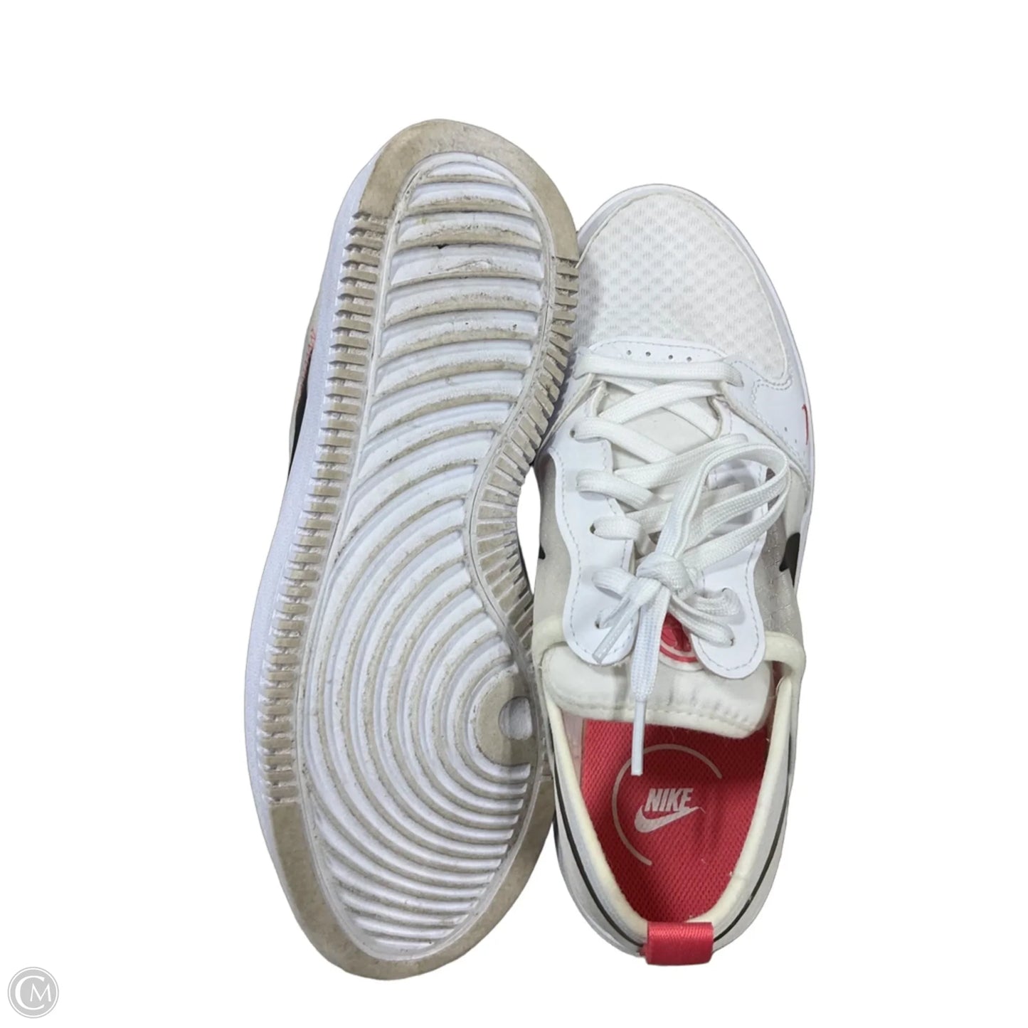 Shoes Athletic By Nike In White, Size: 9