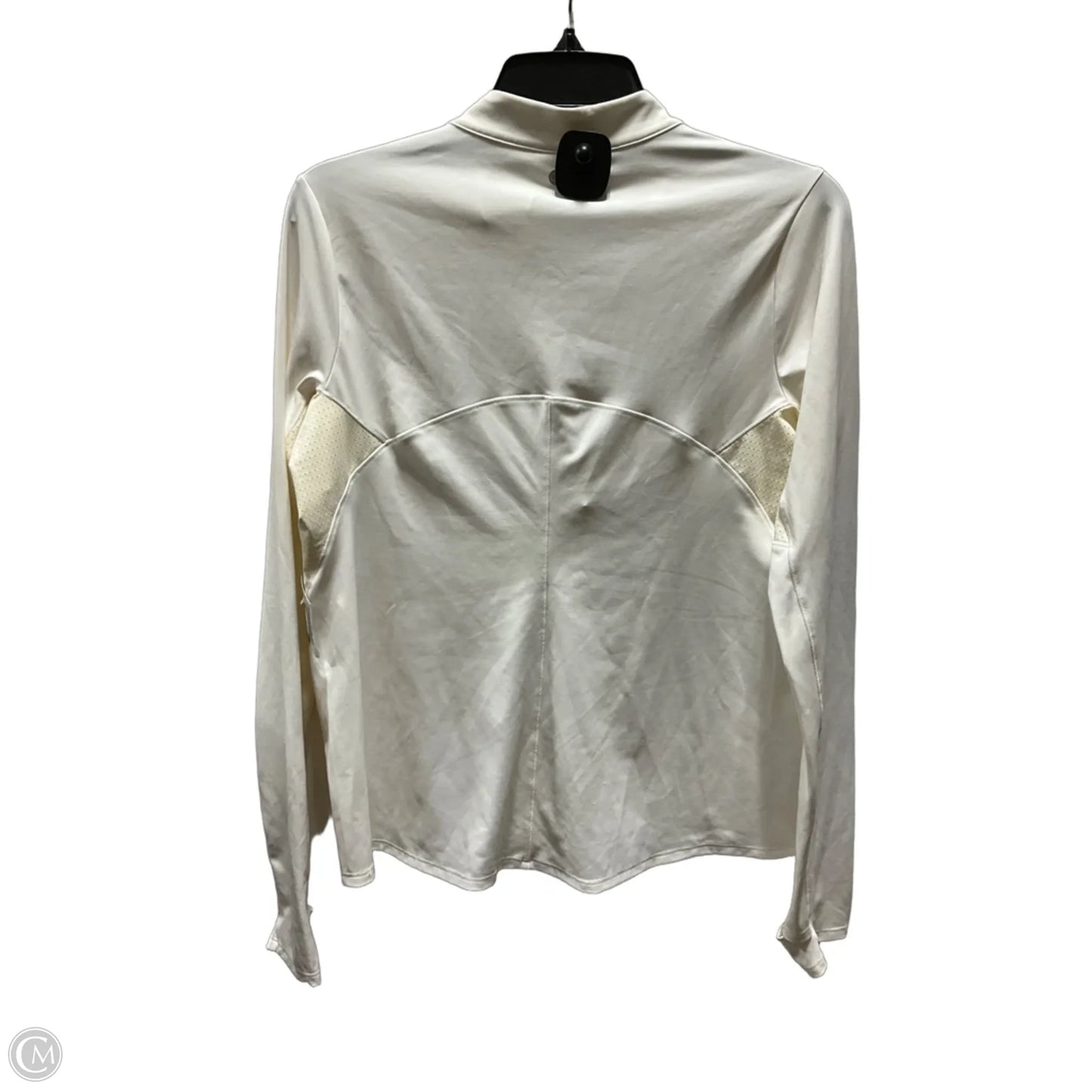 Athletic Top Long Sleeve Collar By Calia In Cream, Size: L