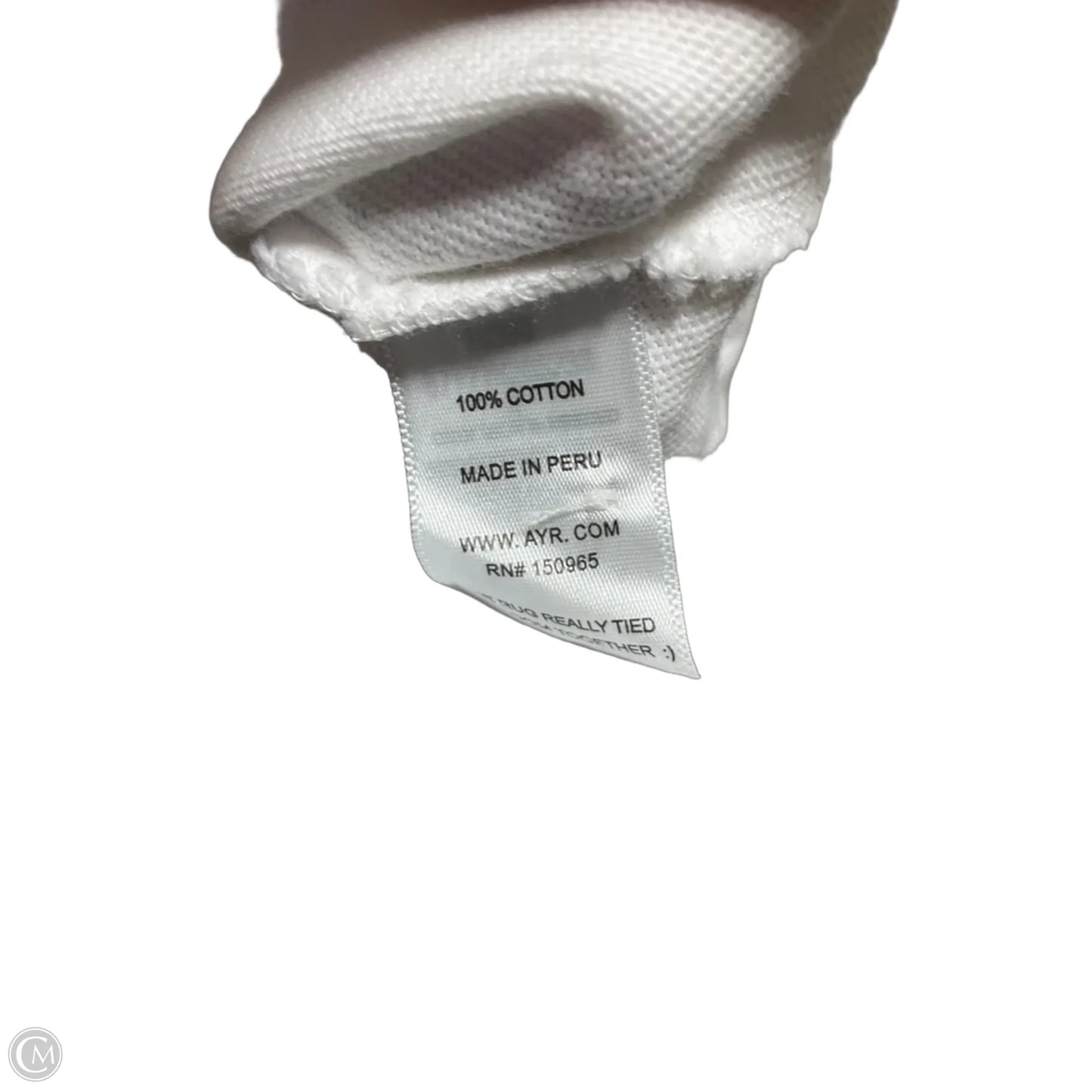 Top Long Sleeve By Cmc In White, Size: S