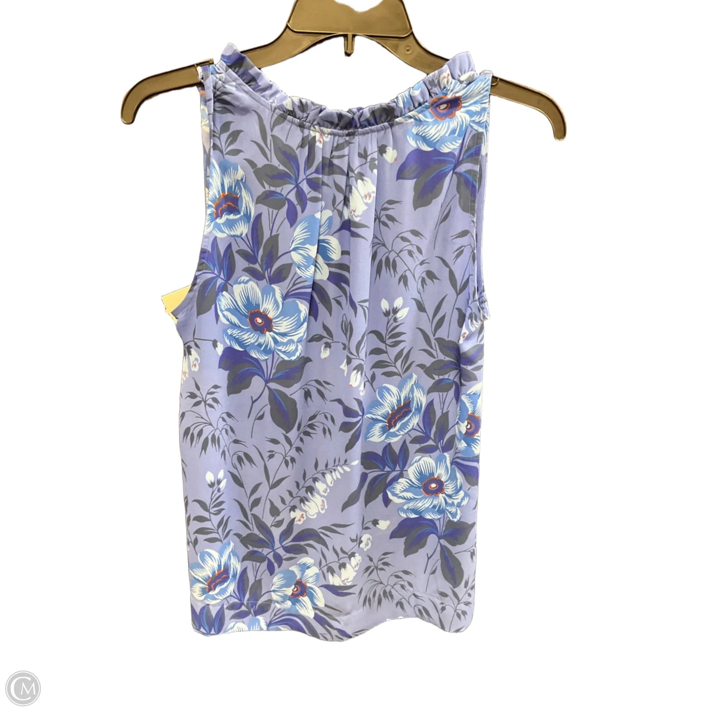 Top Sleeveless By Loft In Blue, Size: S