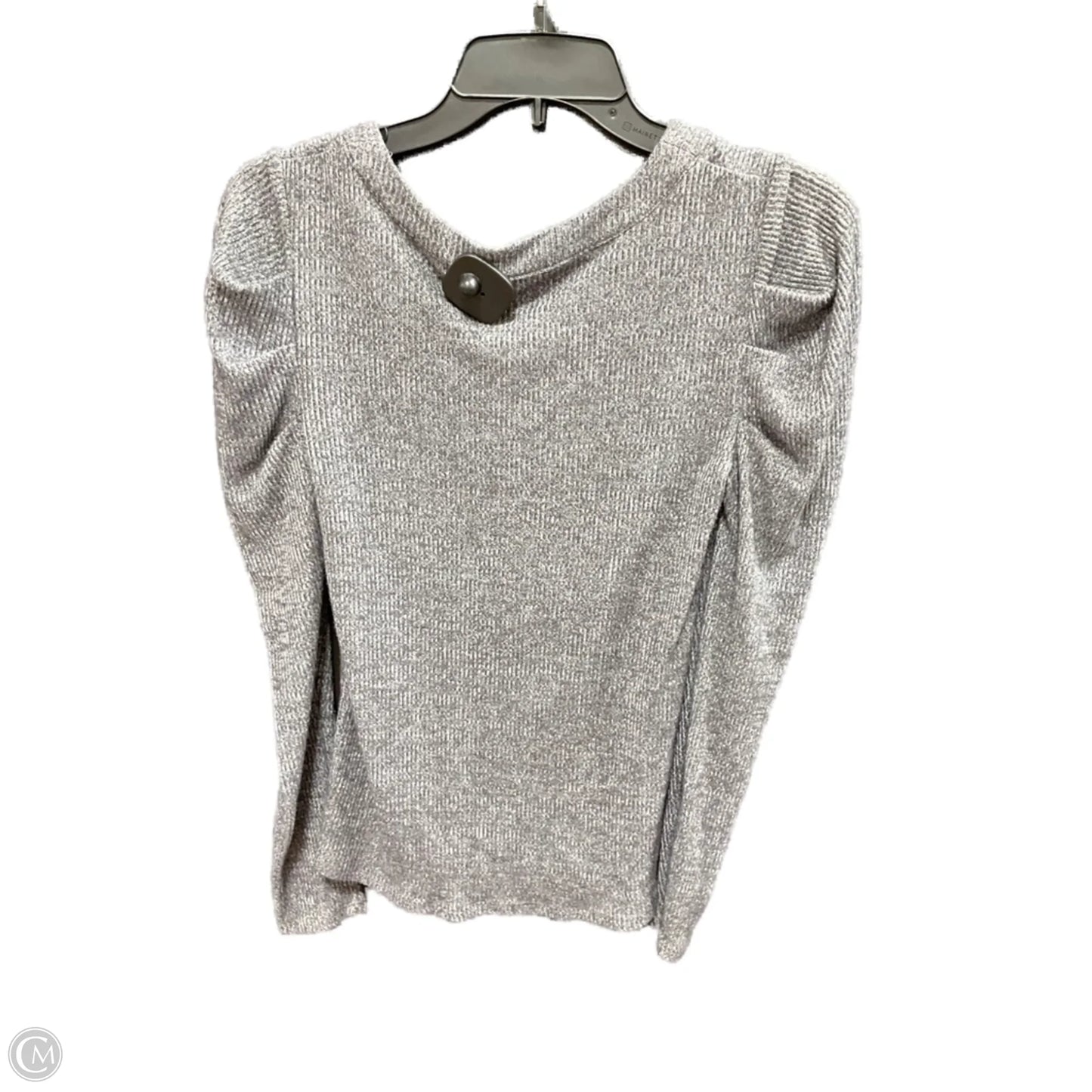 Top Long Sleeve By For The Republic In Grey, Size: S