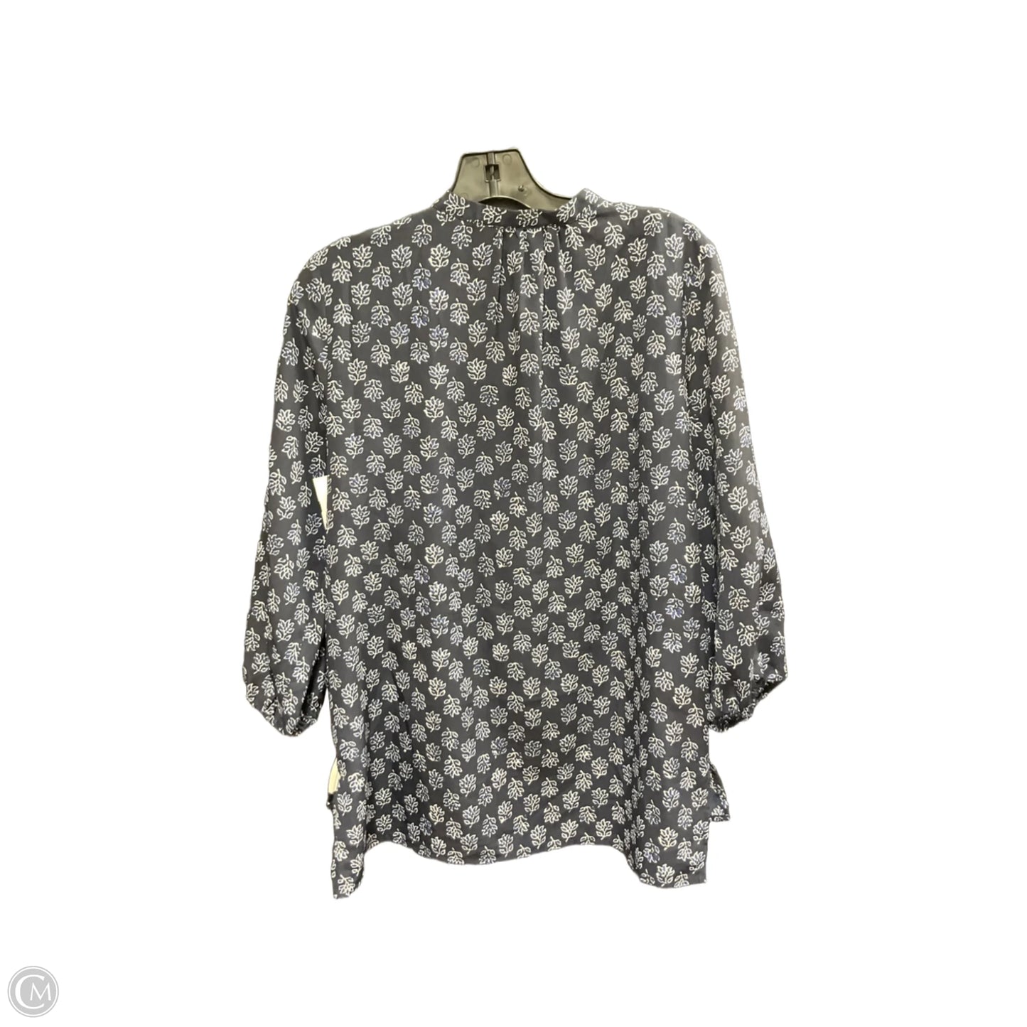 Top 3/4 Sleeve By Michael By Michael Kors In Blue, Size: 8