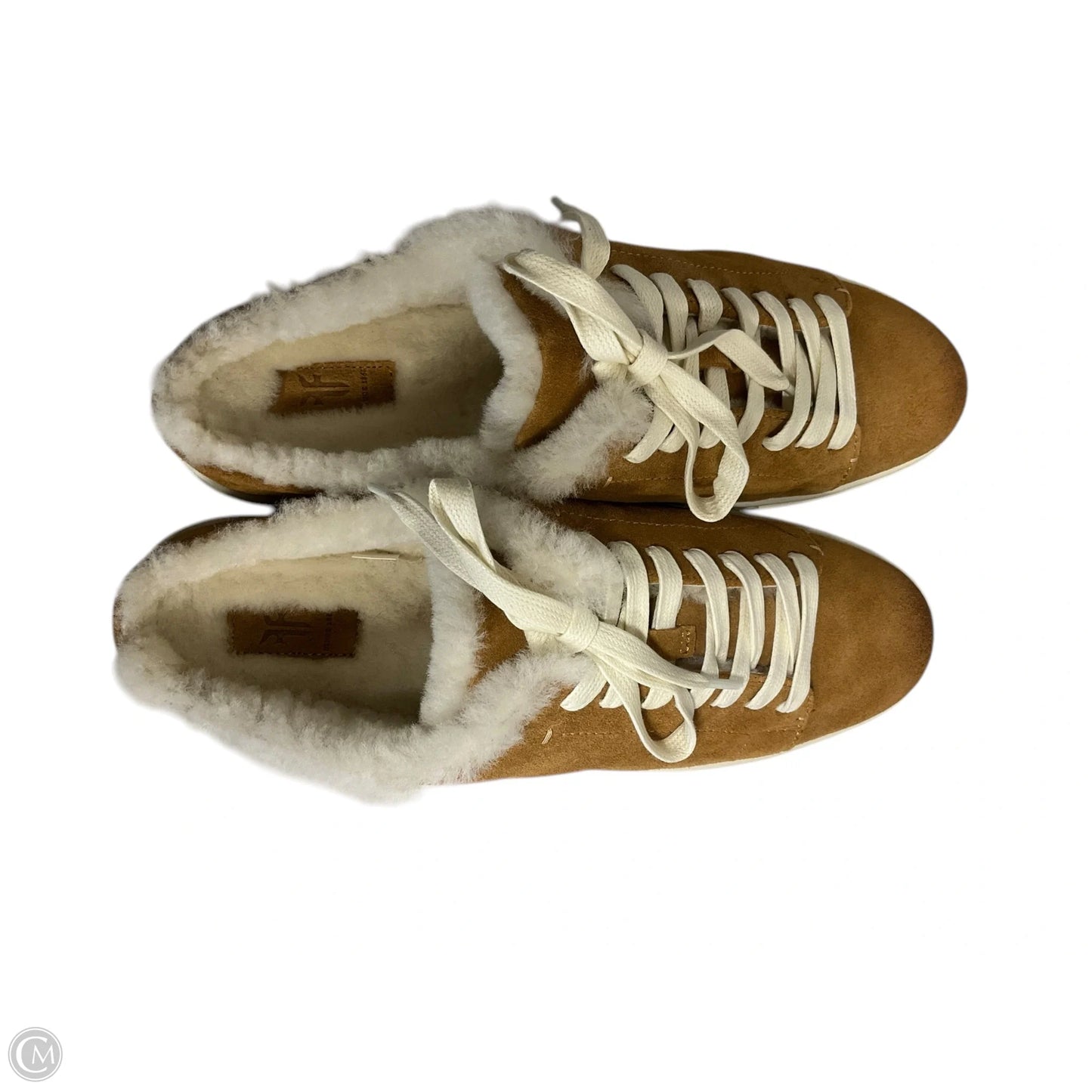 Shoes Designer By Frye In Brown & Cream, Size: 9.5