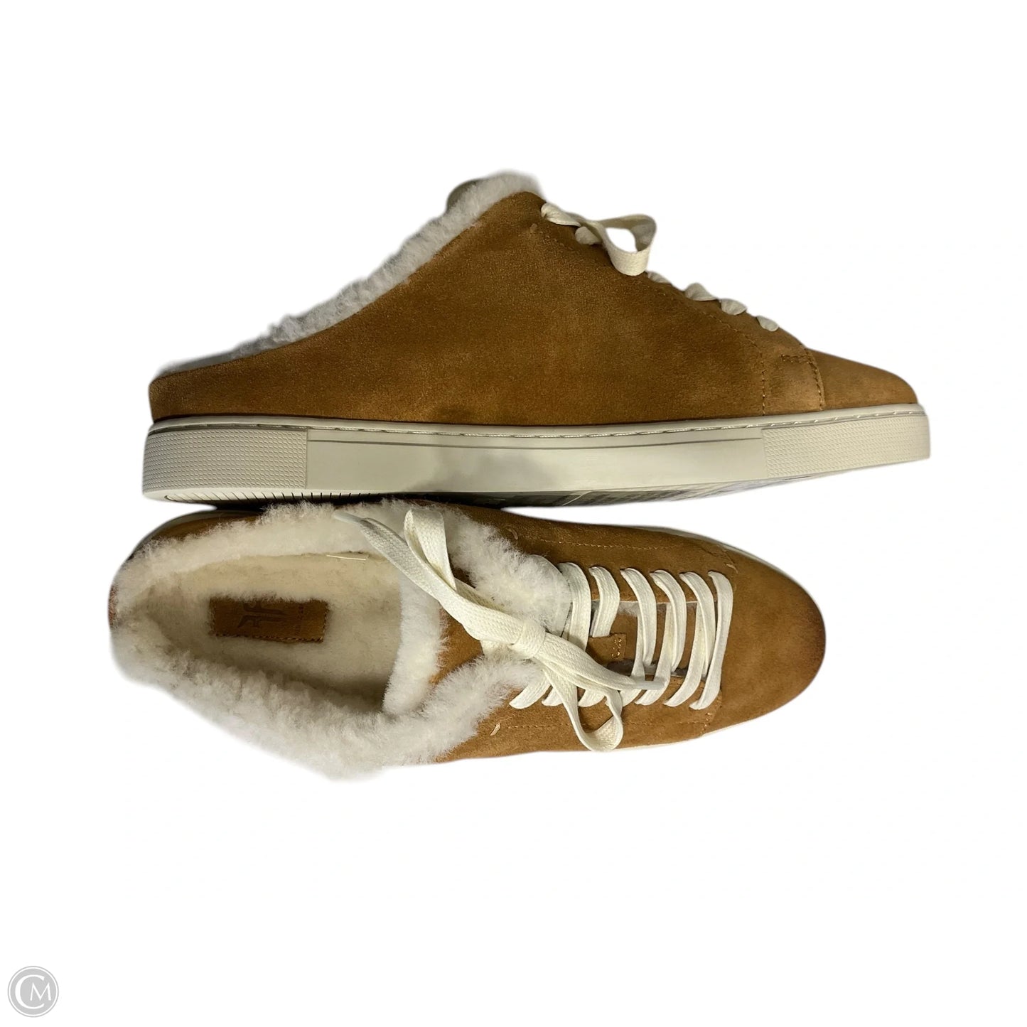 Shoes Designer By Frye In Brown & Cream, Size: 9.5