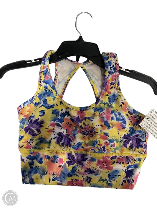 Athletic Bra By Cmf In Floral Print, Size: S