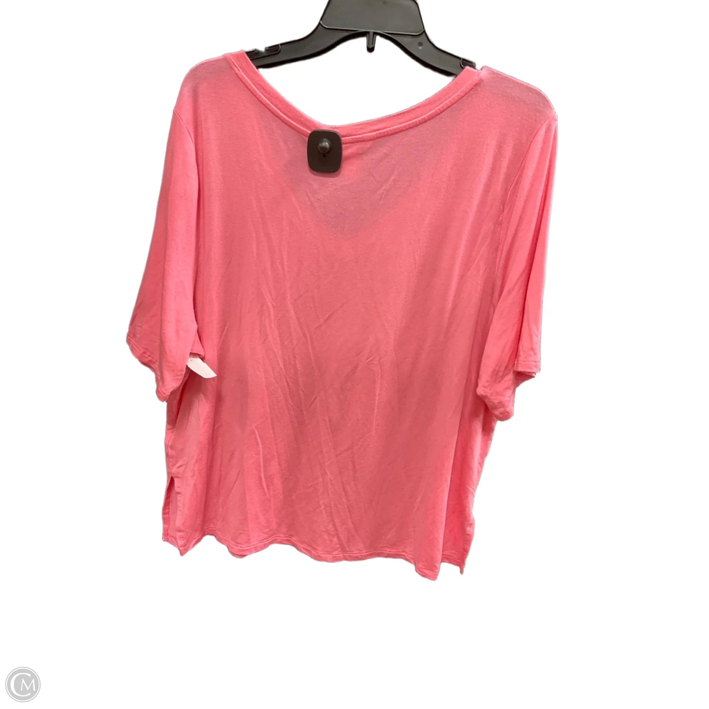Athletic Top Short Sleeve By Athleta In Pink, Size: L