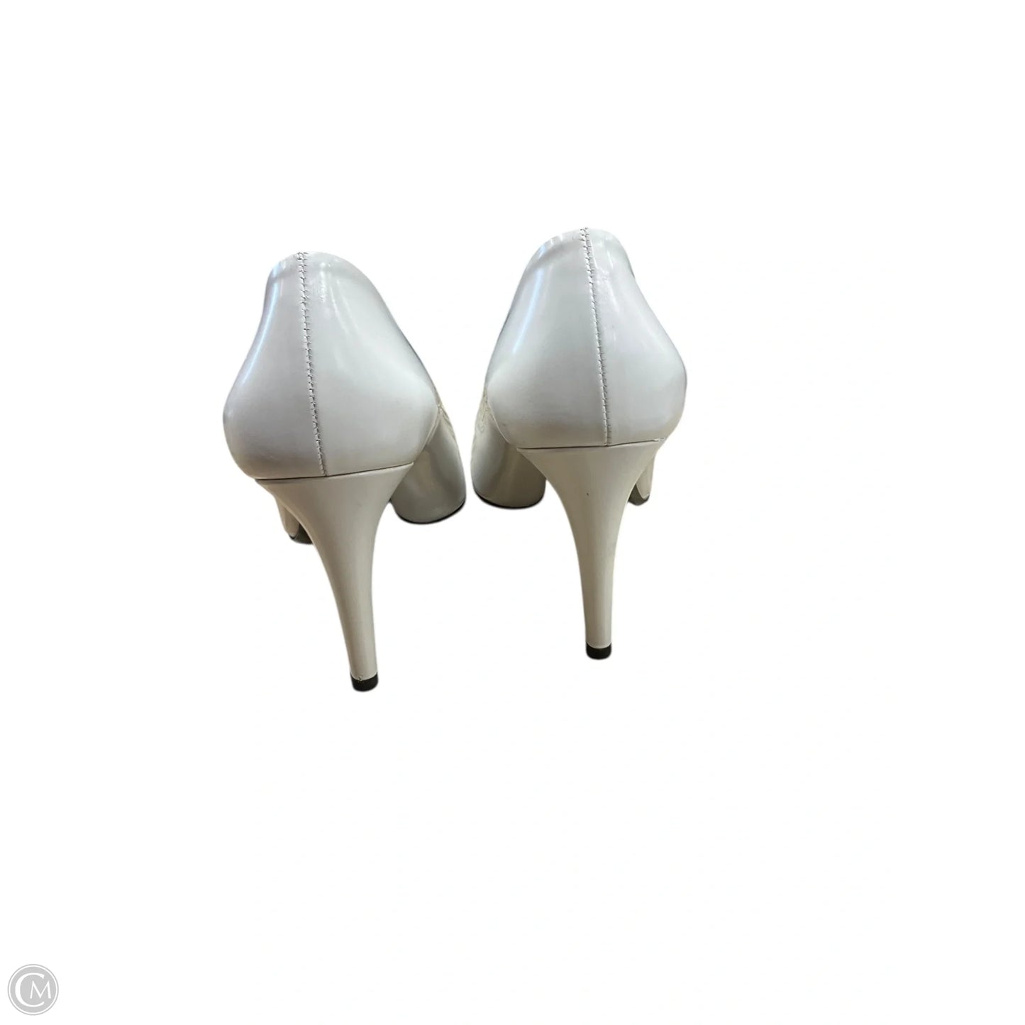 Shoes Luxury Designer By Prada In Black & White, Size: 7.5