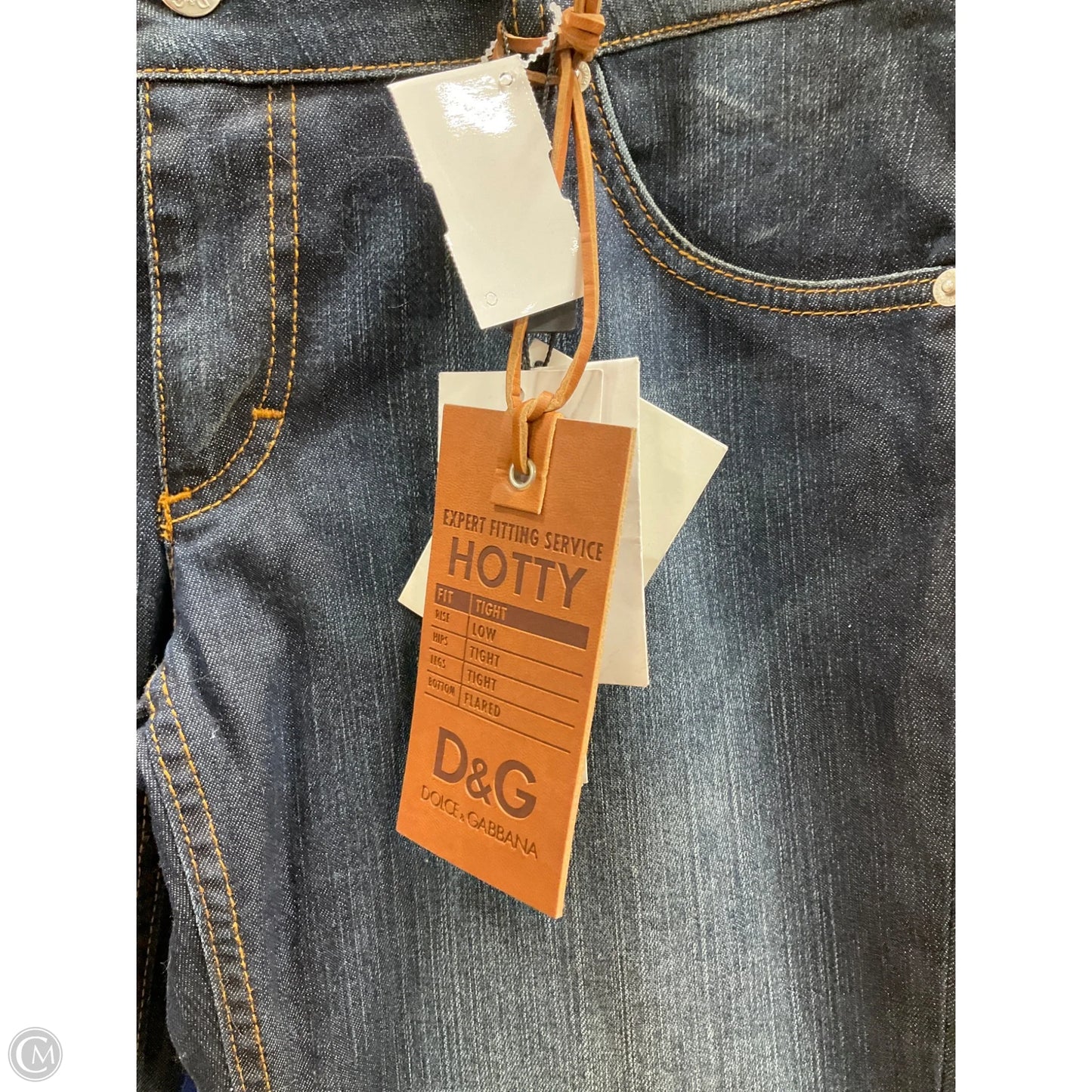 Jeans Luxury Designer By Dolce And Gabbana In Blue Denim, Size: 10