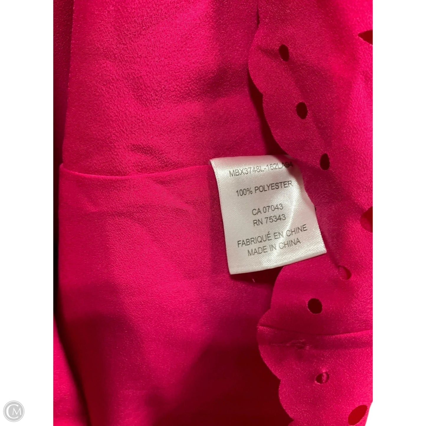 Top Sleeveless By Cynthia Rowley In Pink, Size: 1x