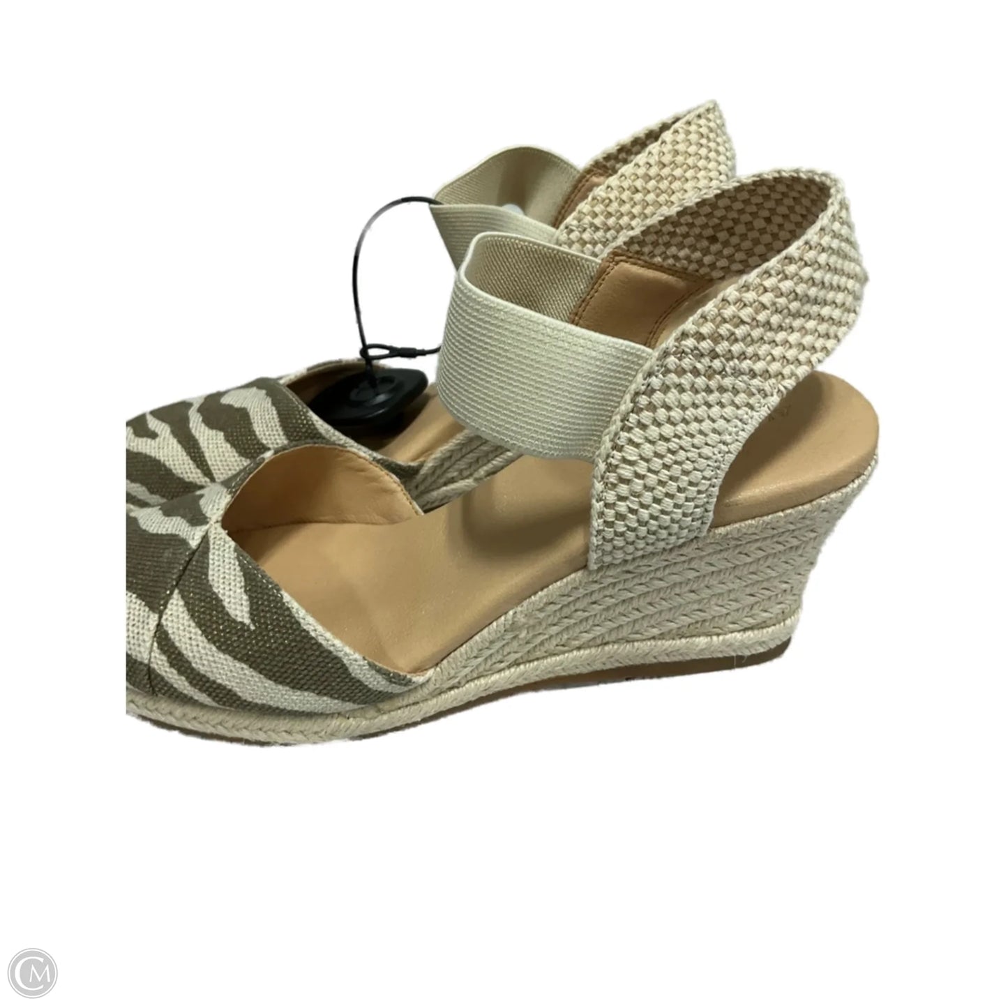 Sandals Heels Wedge By Alex Marie In Animal Print, Size: 9.5