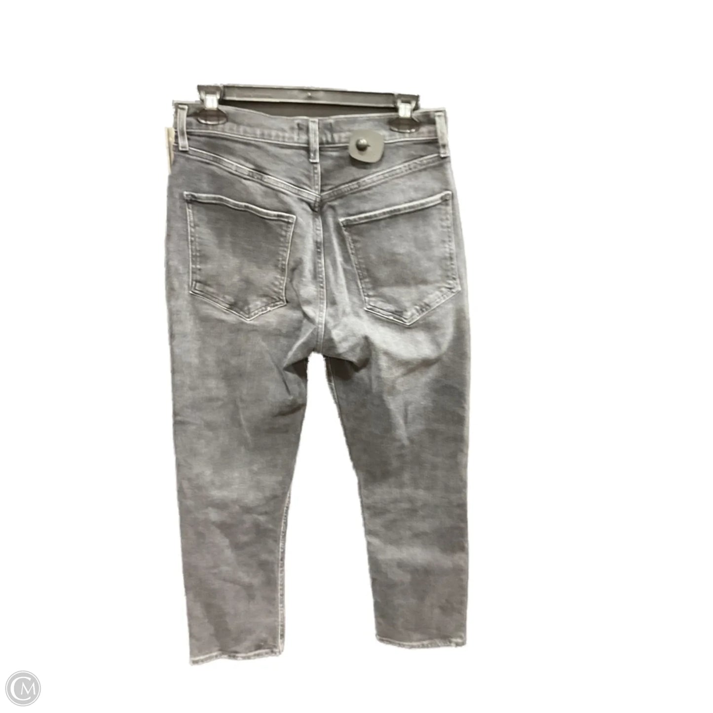 Jeans Straight By Agolde In Black Denim, Size: 8