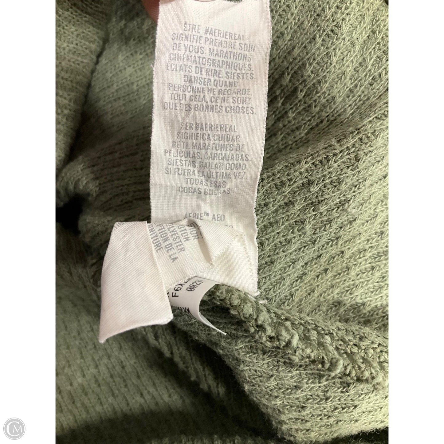 Sweatshirt Crewneck By Aerie In Green, Size: S