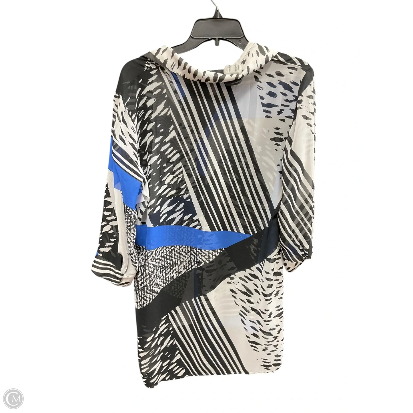 Blouse Long Sleeve By Chicos In Multi-colored, Size: M