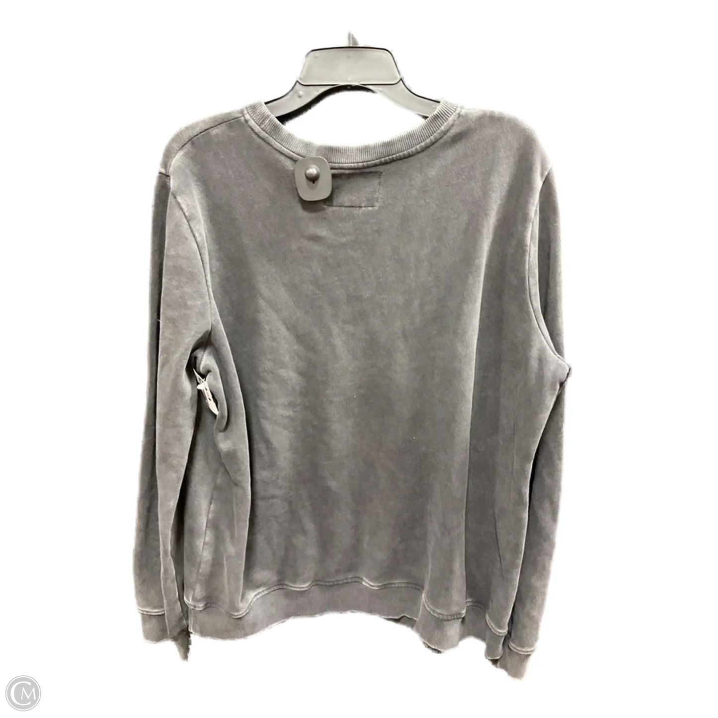 Athletic Sweatshirt Crewneck By Zyia In Grey, Size: Xl