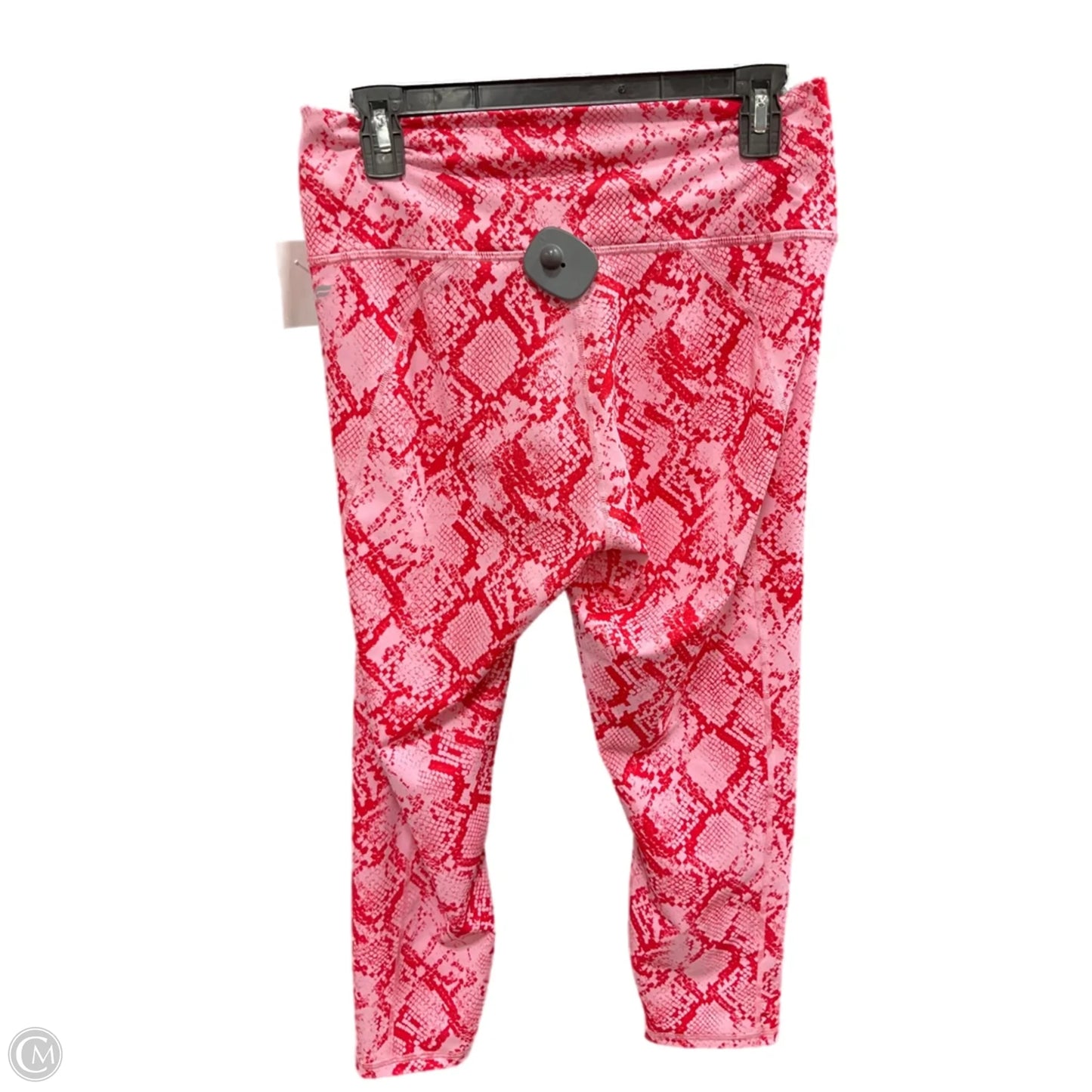 Athletic Leggings By Fabletics In Pink & Red, Size: L