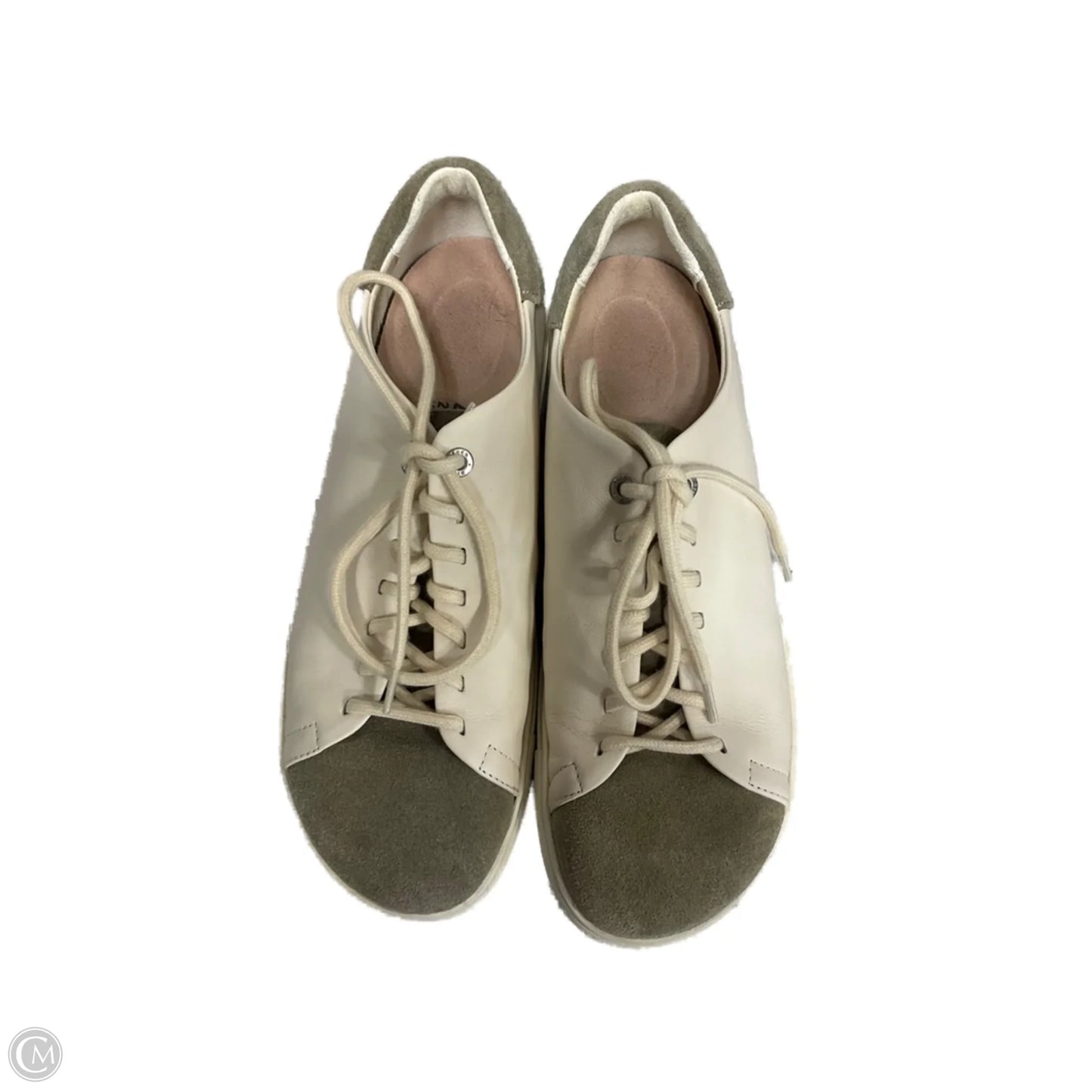 Shoes Sneakers By Birkenstock In Cream & Green, Size: 9