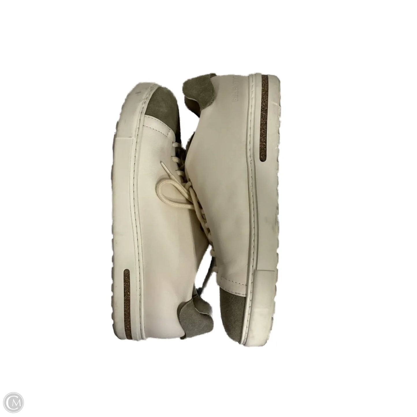 Shoes Sneakers By Birkenstock In Cream & Green, Size: 9