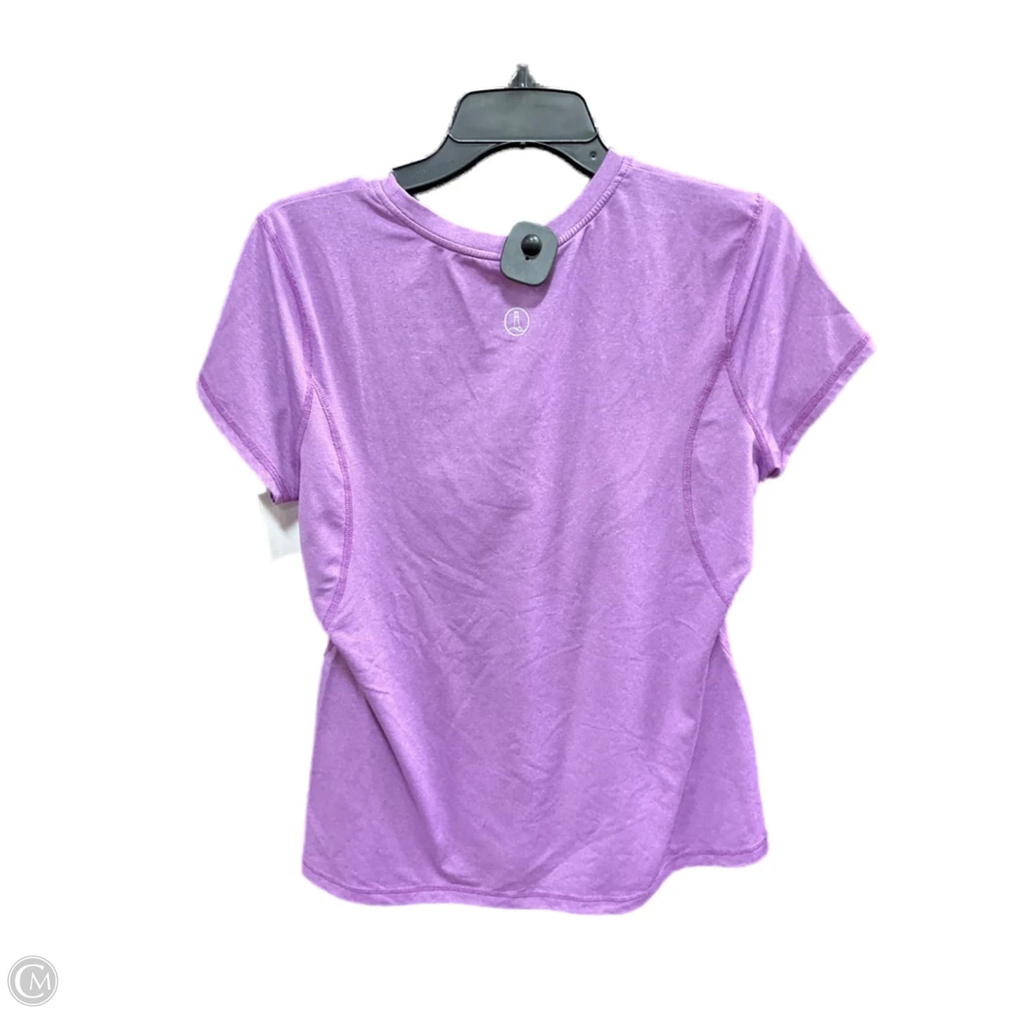 Athletic Top Short Sleeve By Lands End In Purple, Size: M