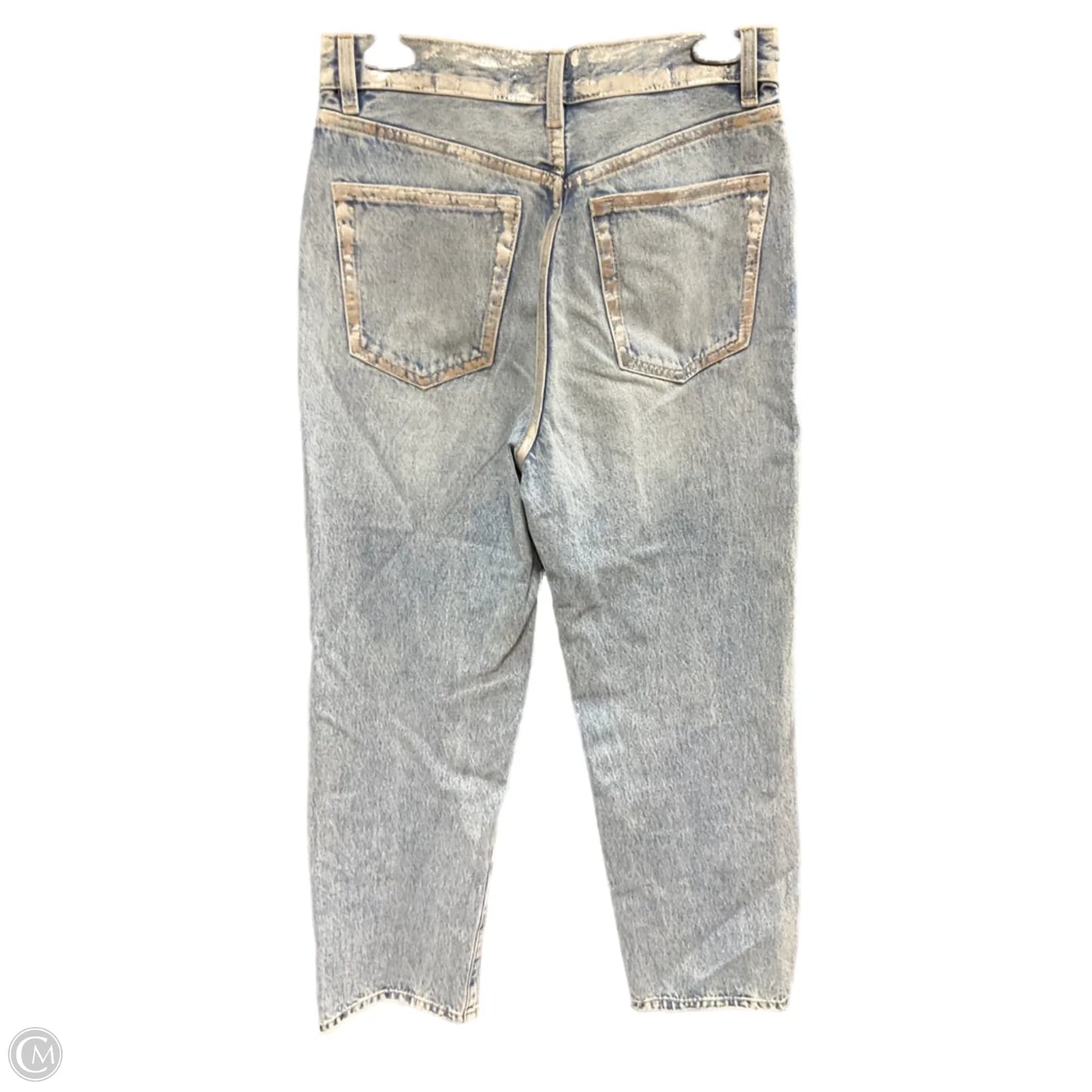 Jeans Wide Leg By Mng In Blue Denim, Size: 4