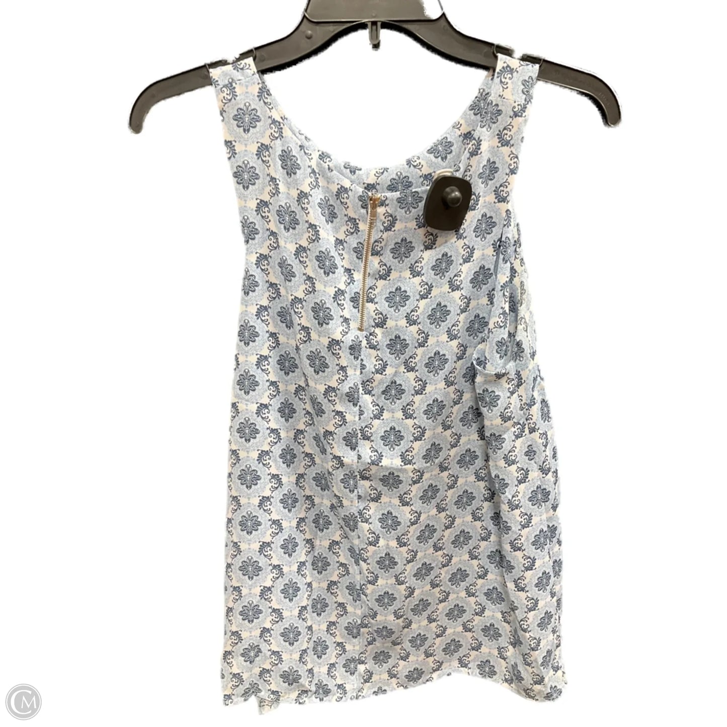 Top Sleeveless By Paper Crane In Blue, Size: M