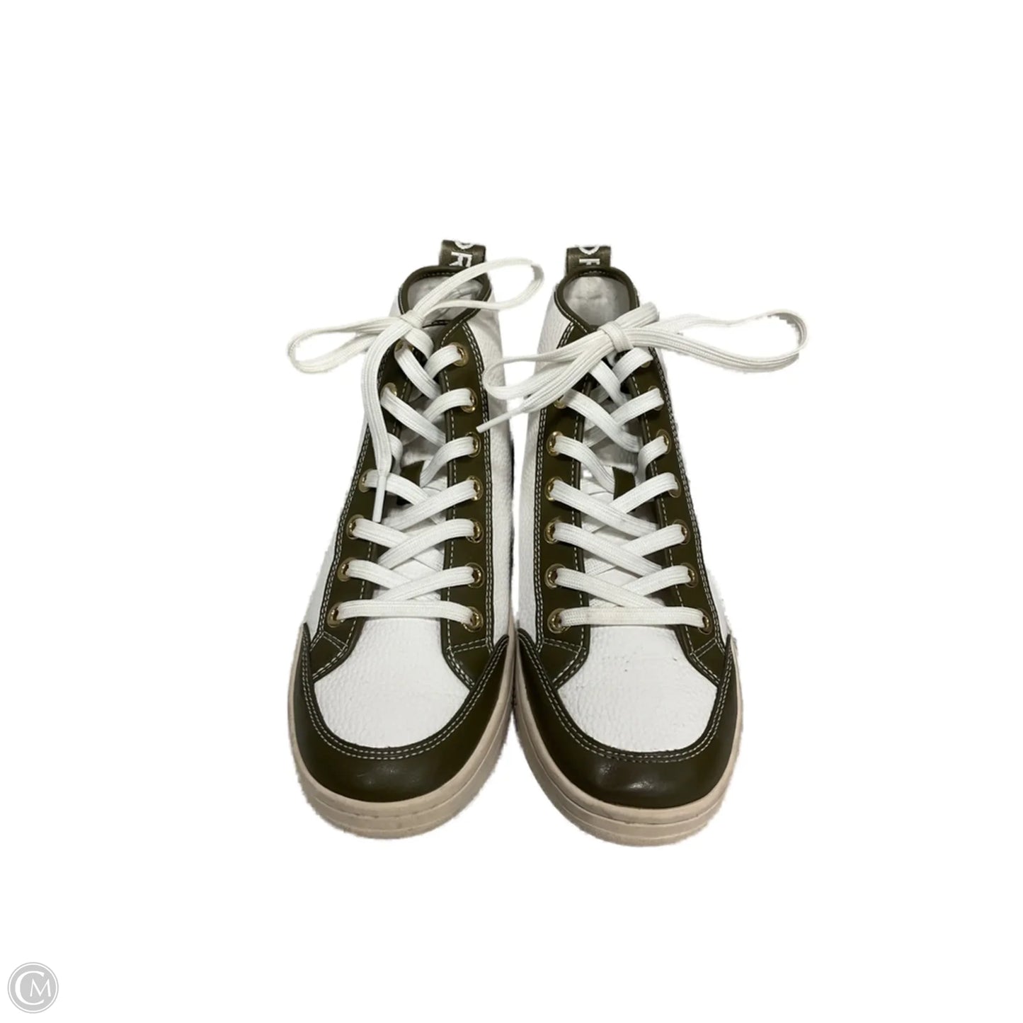 Shoes Designer By Michael Kors In Green & White, Size: 7.5