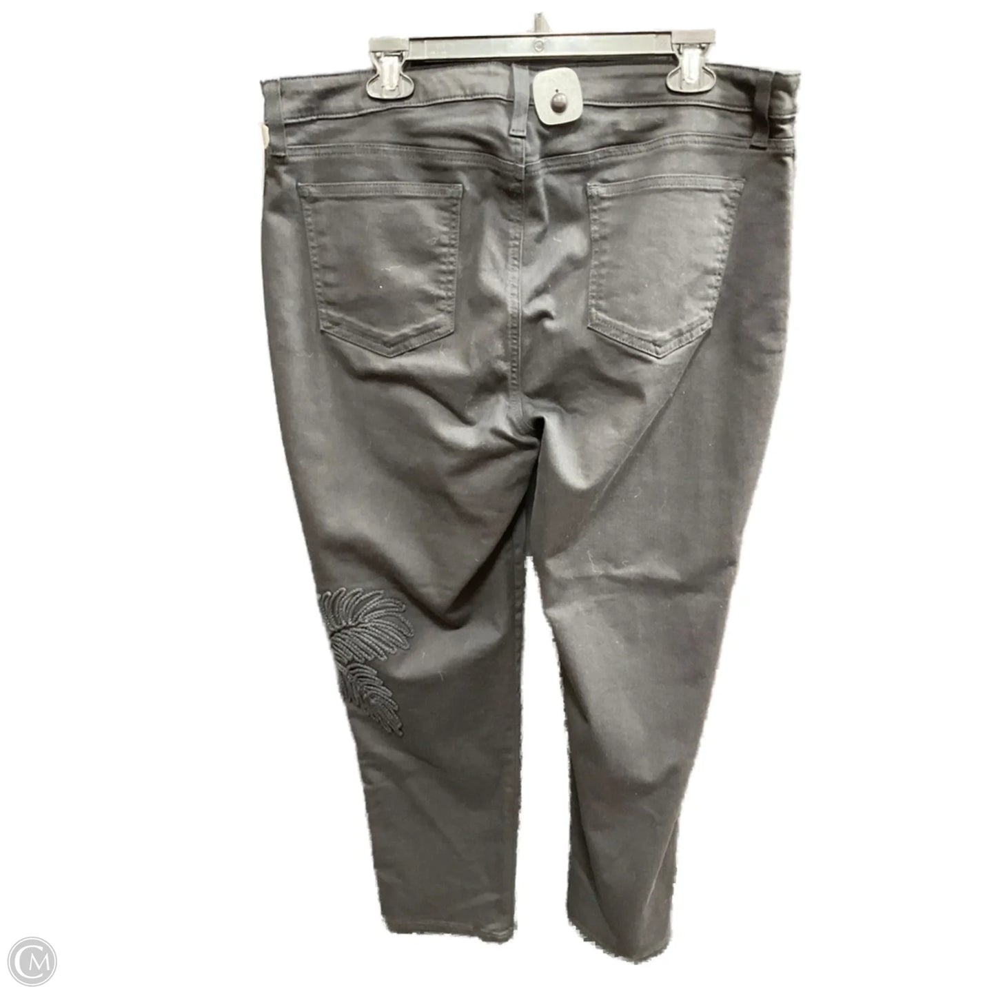Jeans Skinny By Chicos In Black Denim, Size: Xl