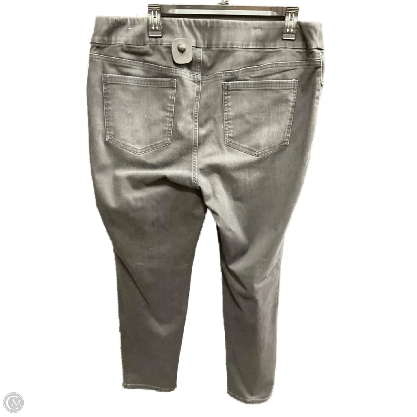 Jeans Straight By Chicos In Black Denim, Size: 16