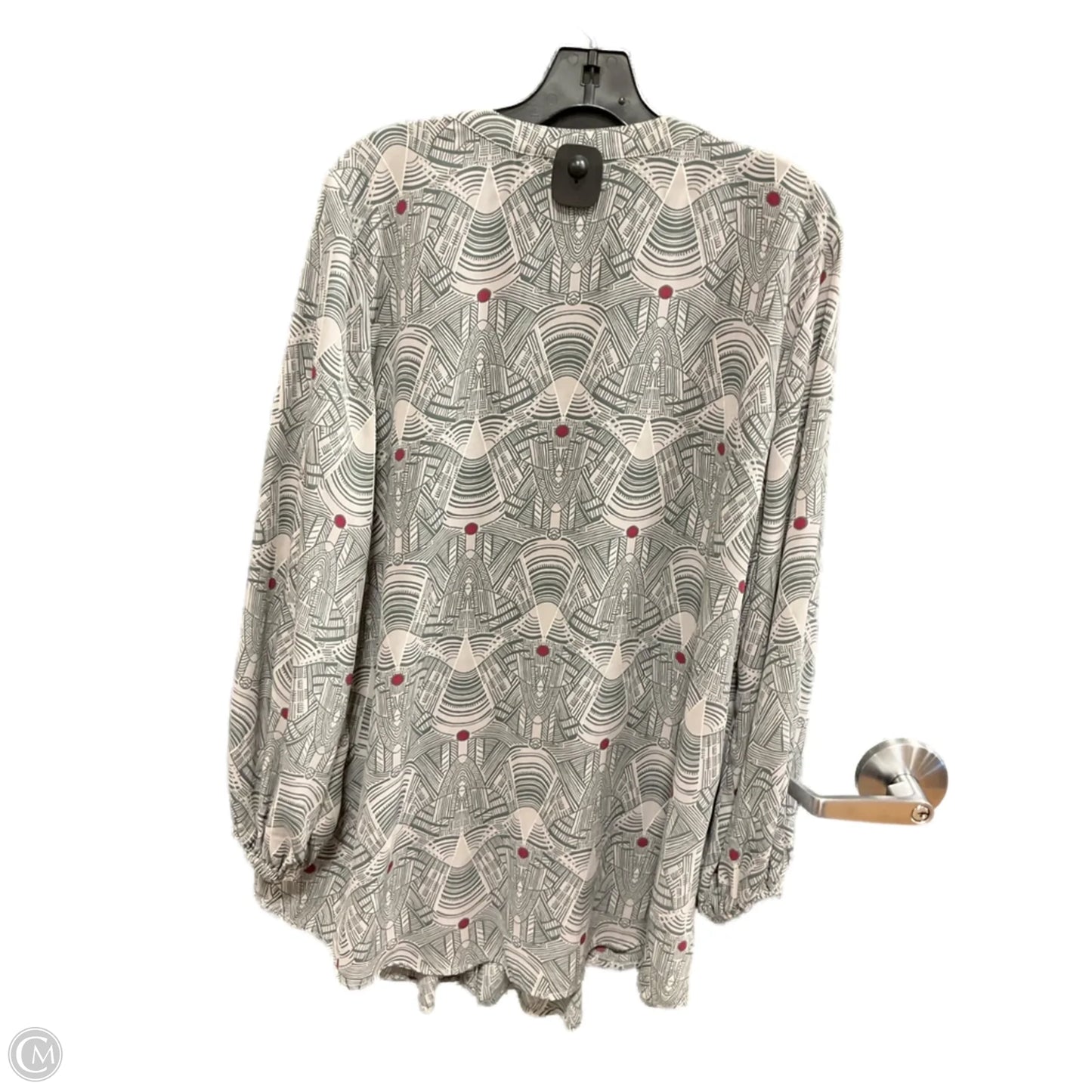 Top Long Sleeve By Melissa Mccarthy In Grey, Size: 1x