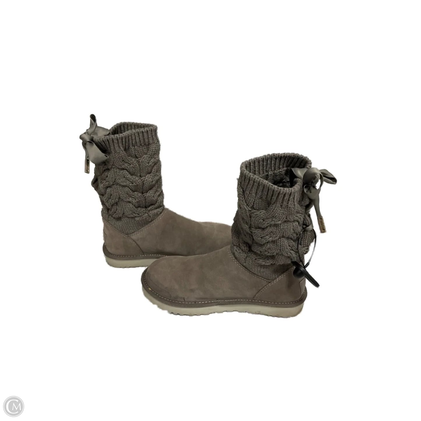 Boots Designer By Ugg In Grey, Size: 8