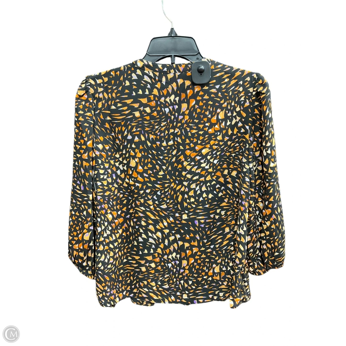 Top Long Sleeve By Nanette By Nanette Lepore In Black & Orange, Size: S