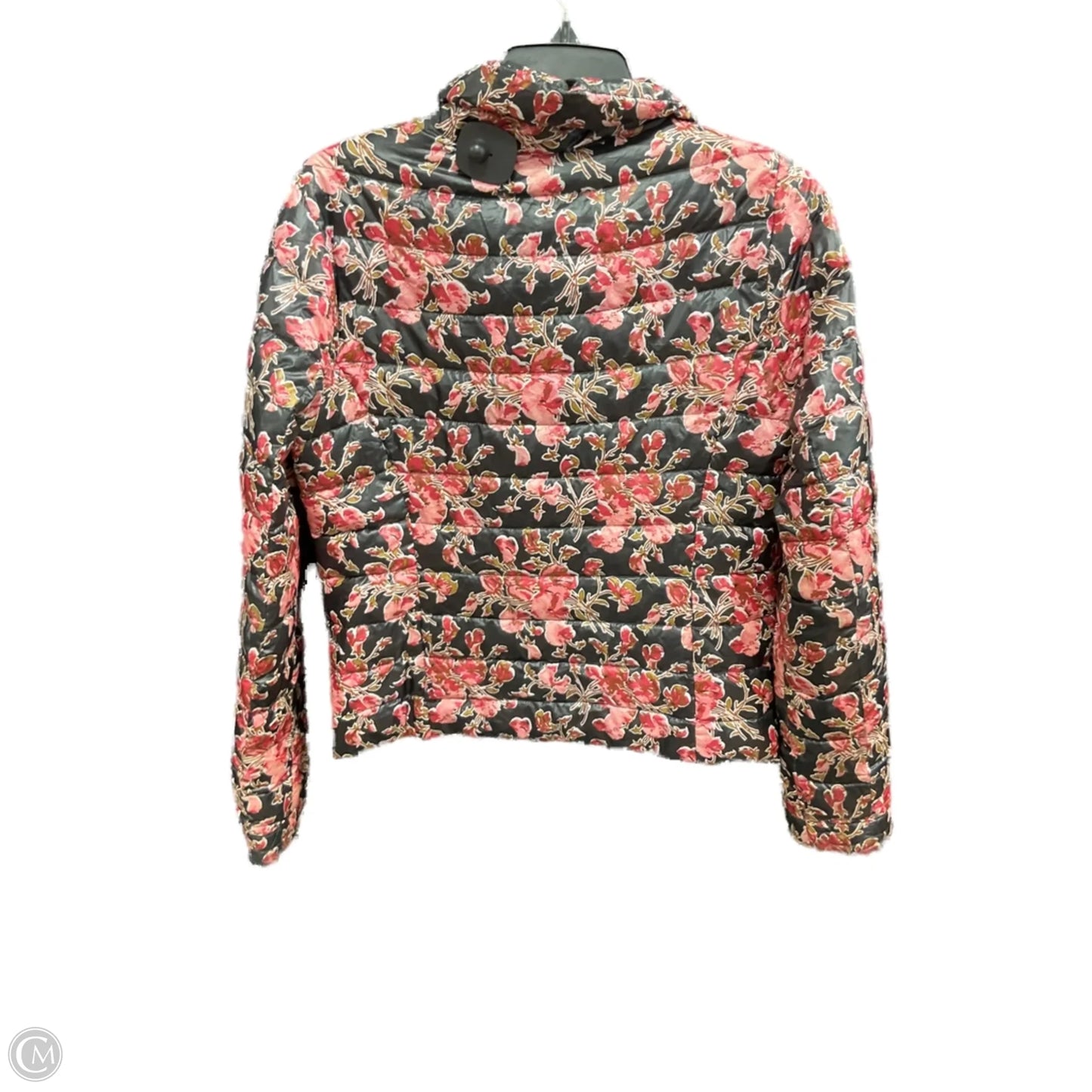 Coat Puffer & Quilted By Lands End In Floral Print, Size: Xs
