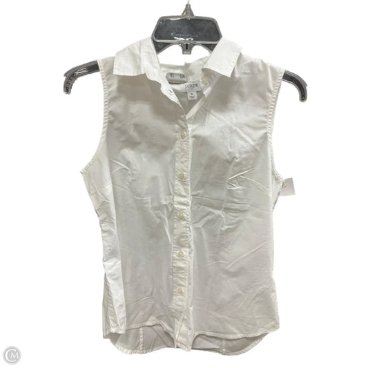 Top Sleeveless By J. Crew In White, Size: S