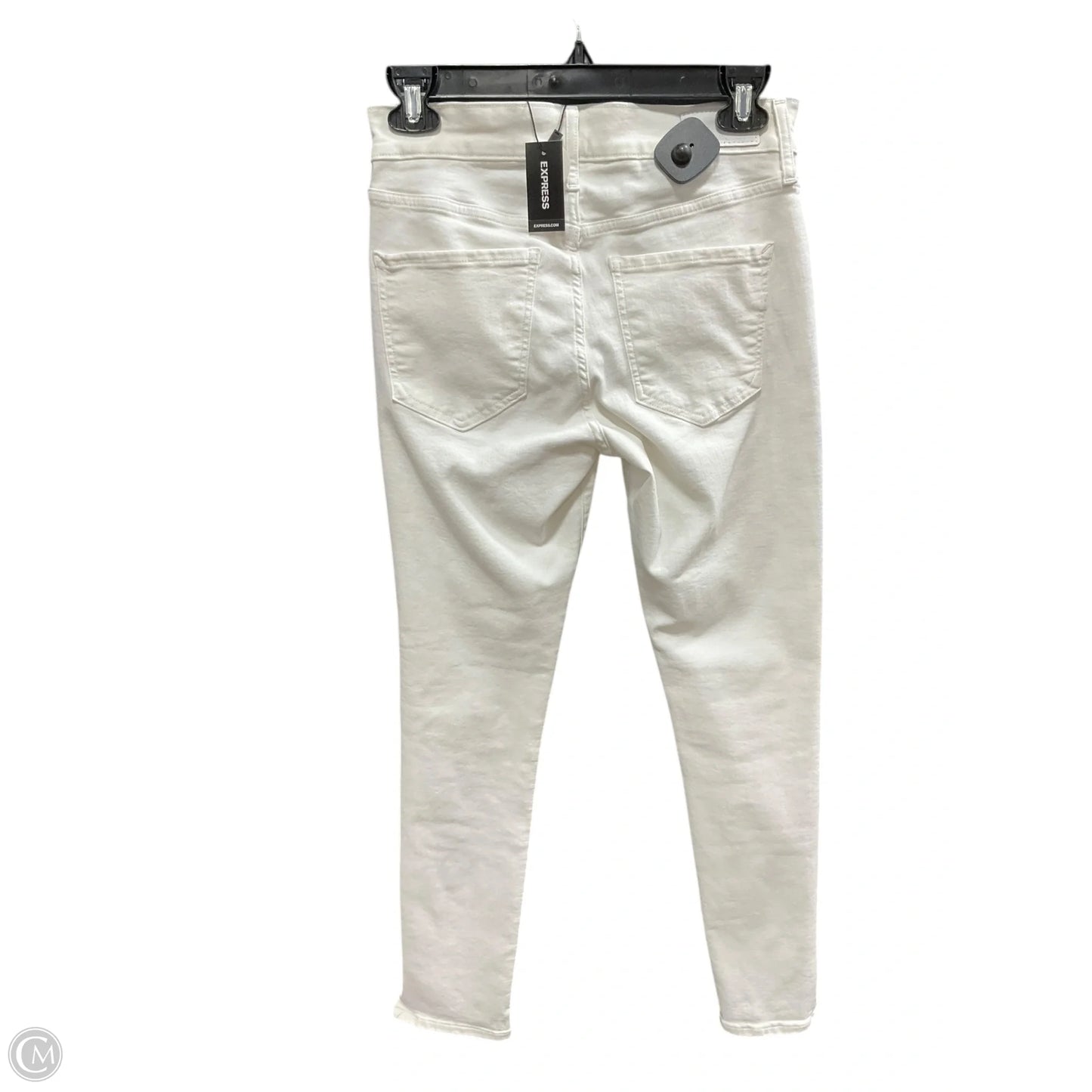 Jeans Skinny By Express In White Denim, Size: 2