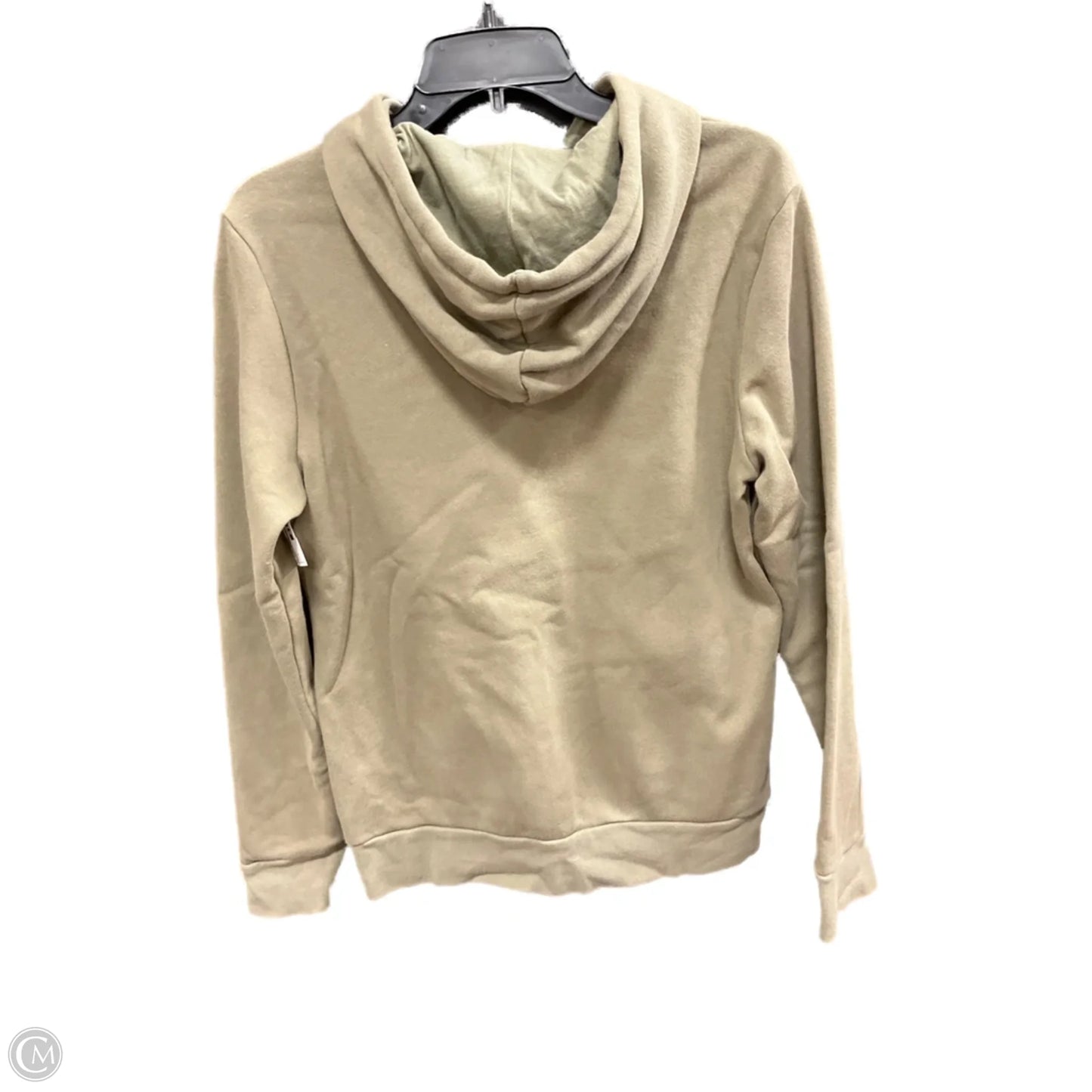 Athletic Sweatshirt Hoodie By Adidas In Green, Size: L