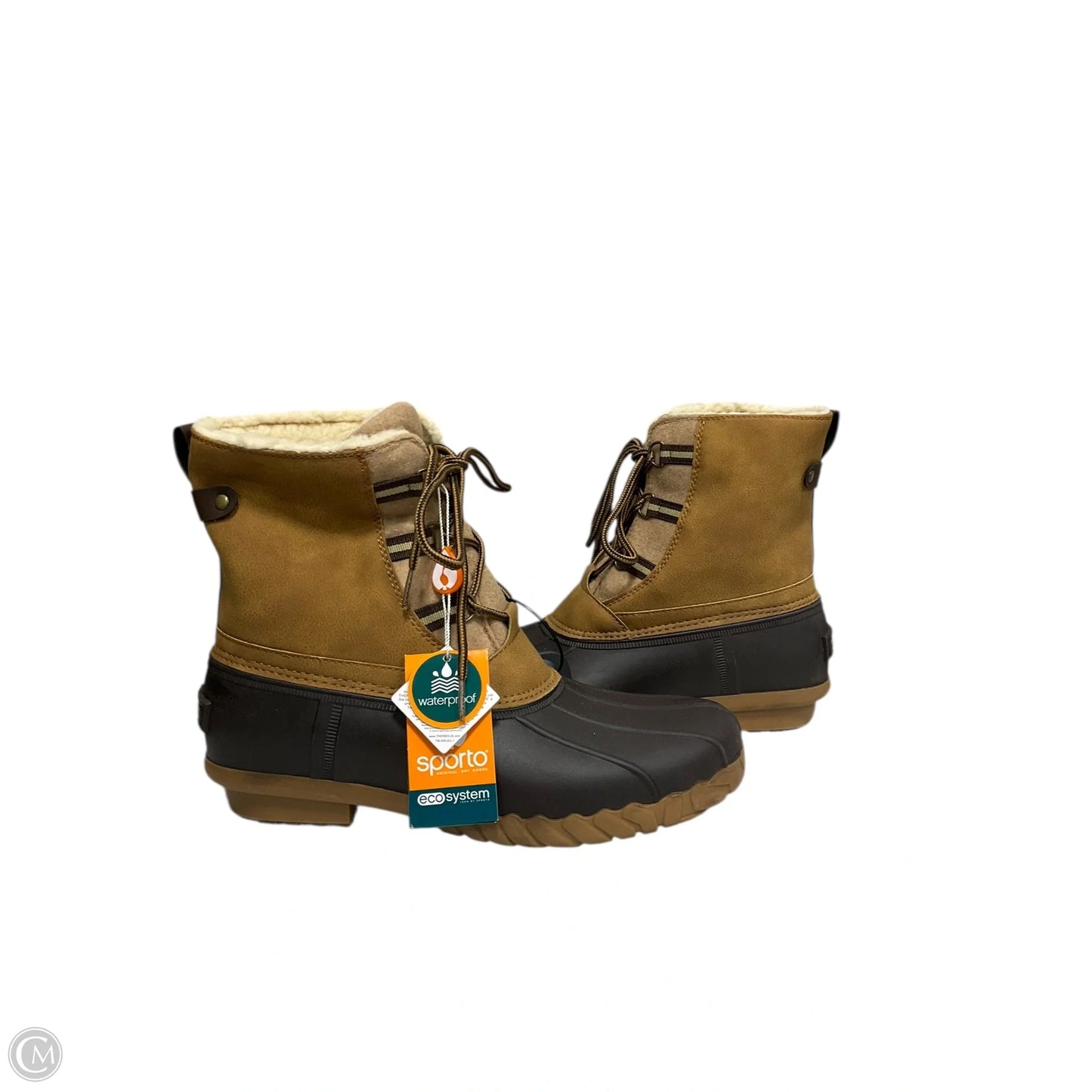 Boots Snow By Sporto In Brown, Size: 10