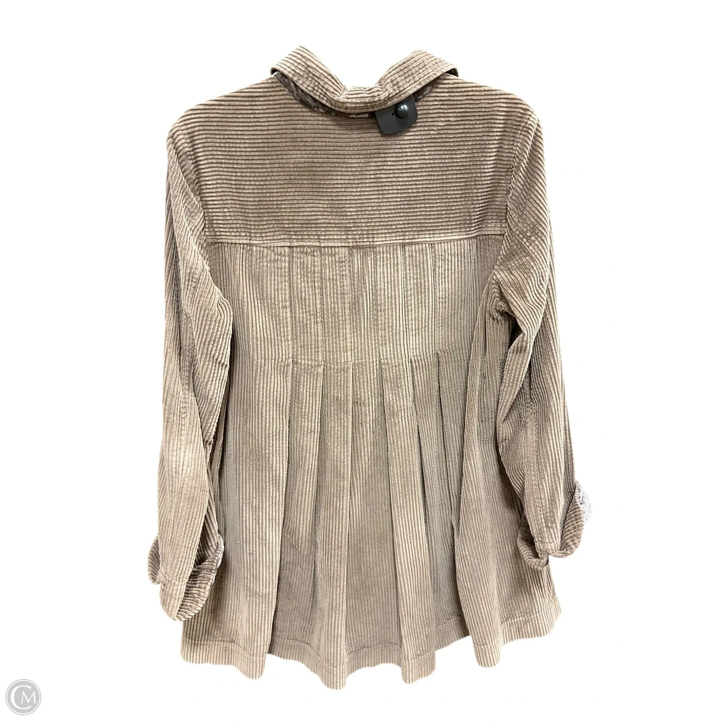 Jacket Shirt By J. Jill In Brown, Size: M